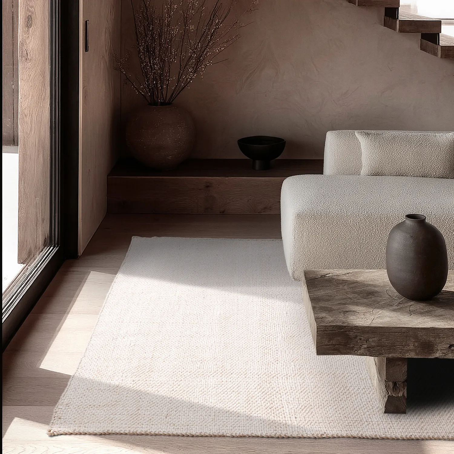 Vloerkleden voor binnen en buiten - Orta Wool Look (room)