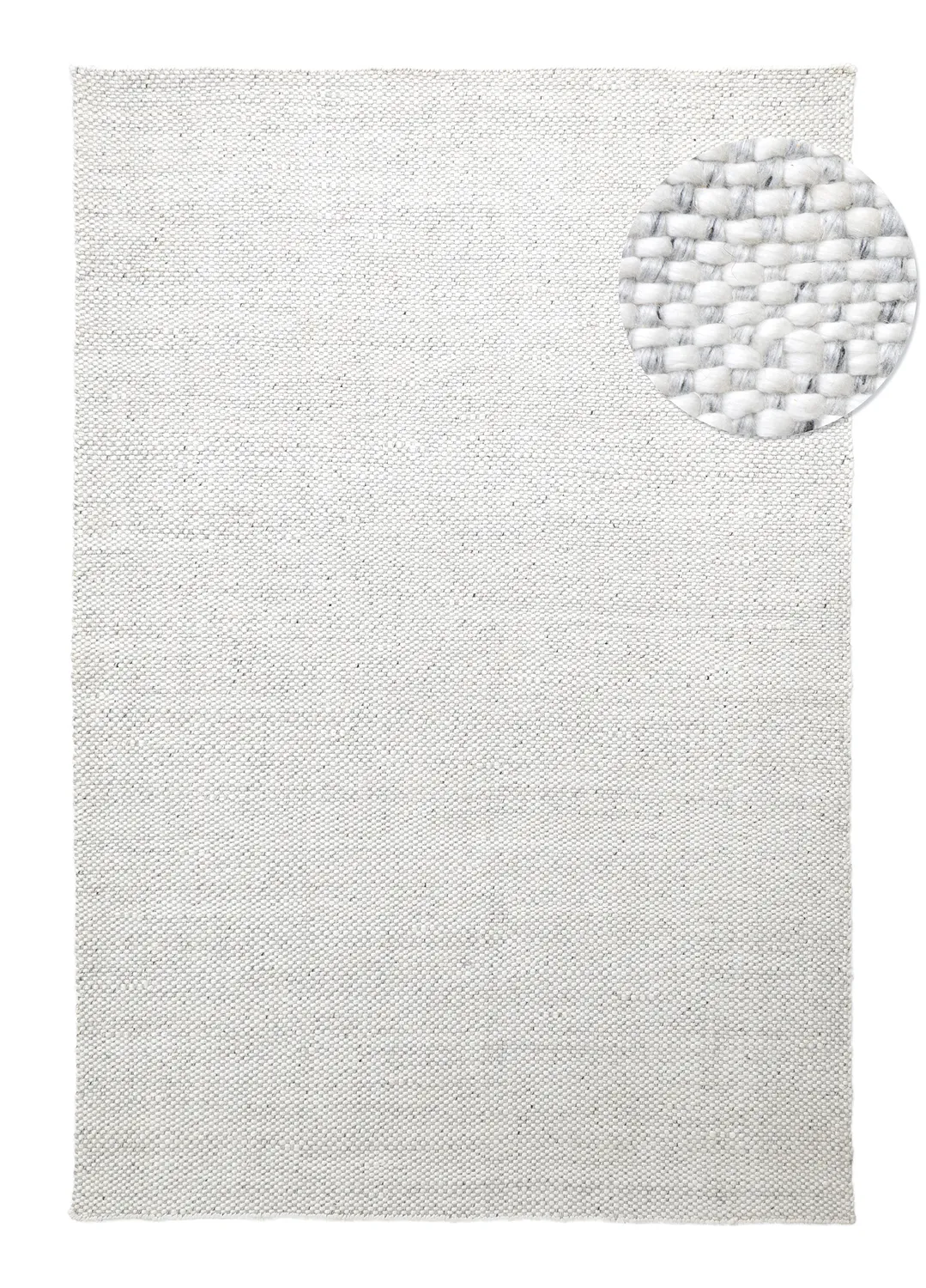 Vloerkleden voor binnen en buiten - Orta Wool Look (lichtgrijs)