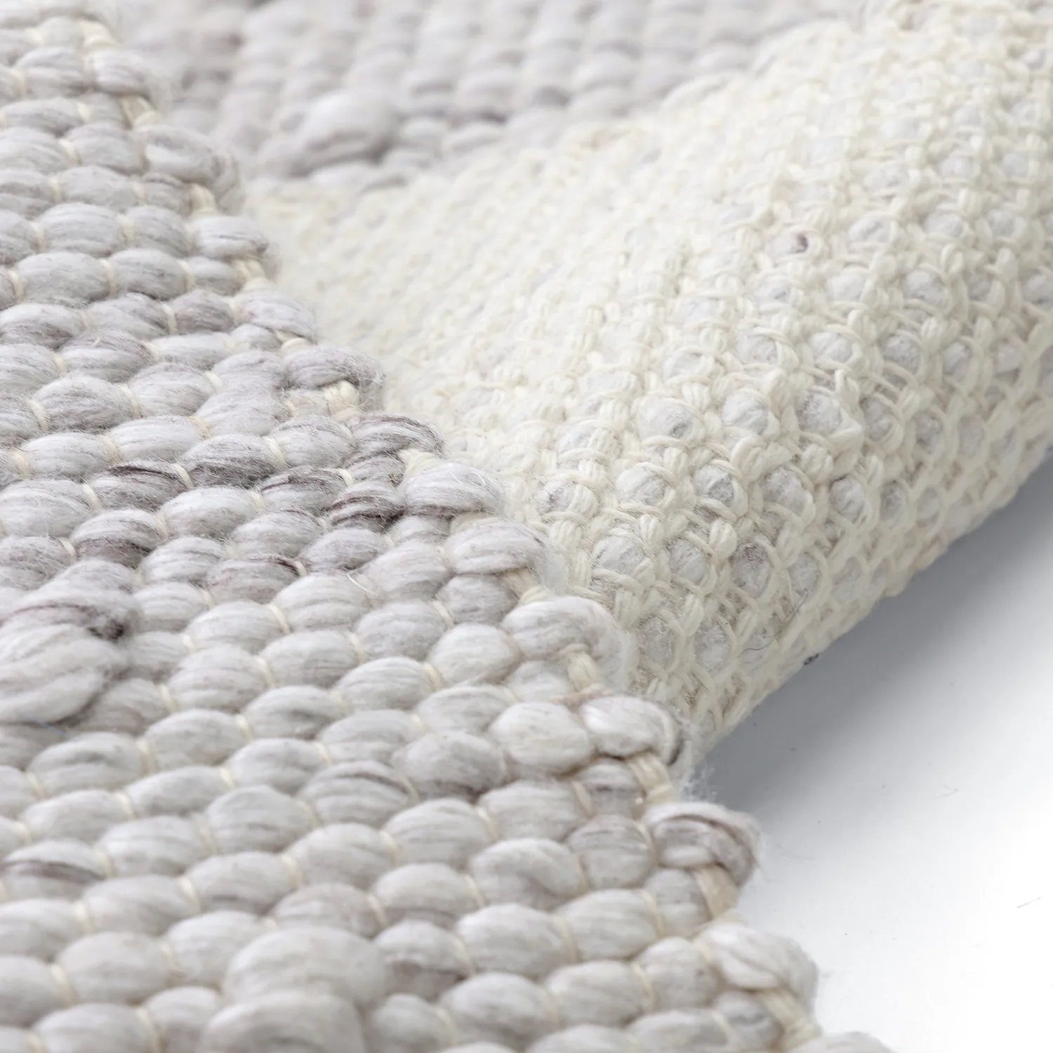 Vloerkleden voor binnen en buiten - Todi Wool Look (grijs/beige)