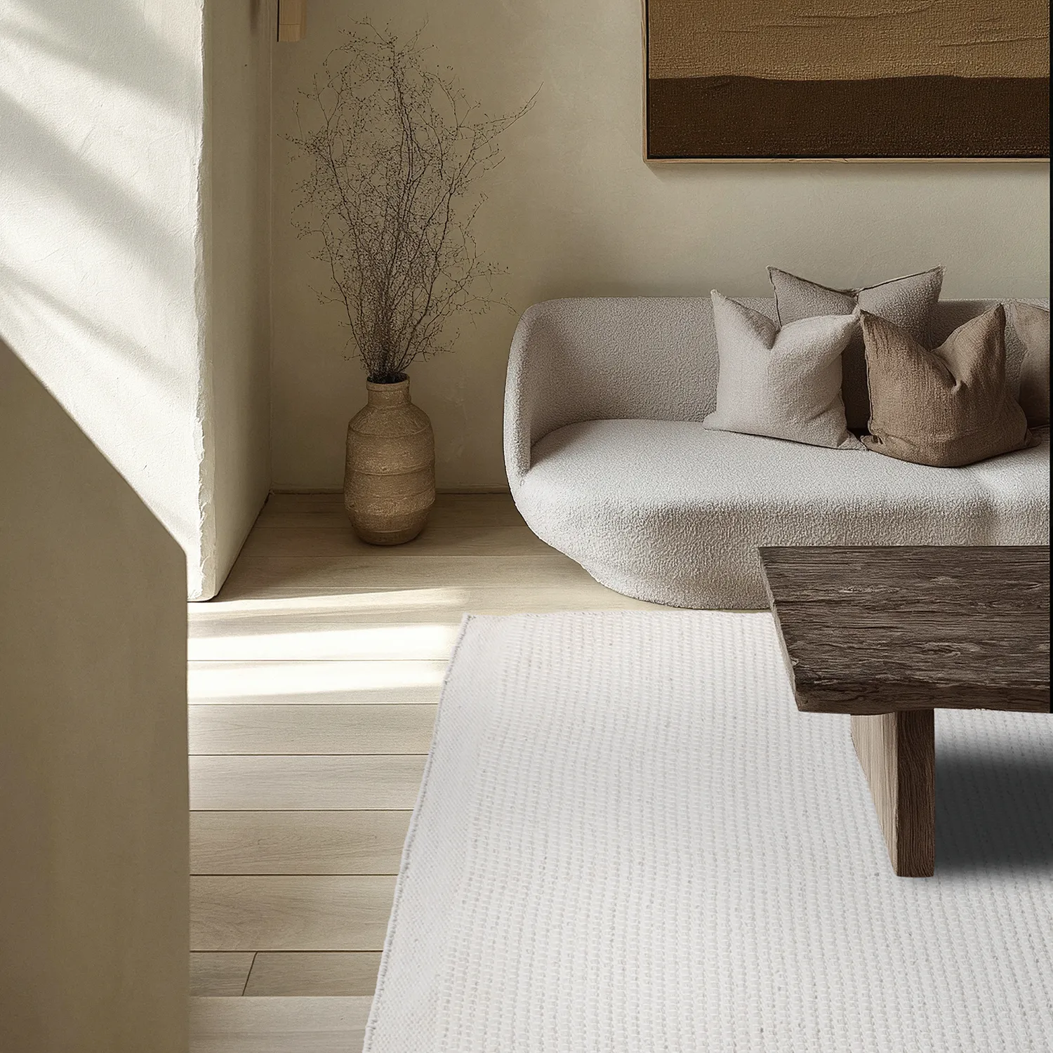 Vloerkleden voor binnen en buiten - Coastal Wool Look (room)