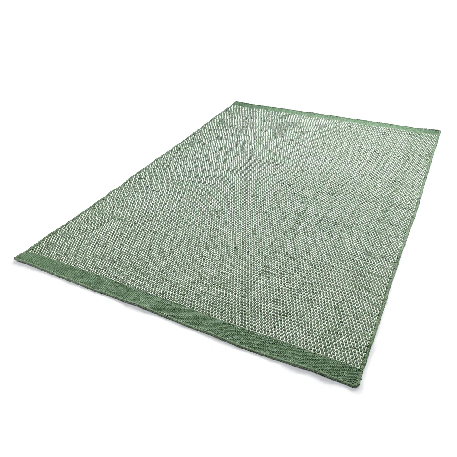 Vloerkleden voor binnen en buiten - Coastal Wool Look (groen/wit)