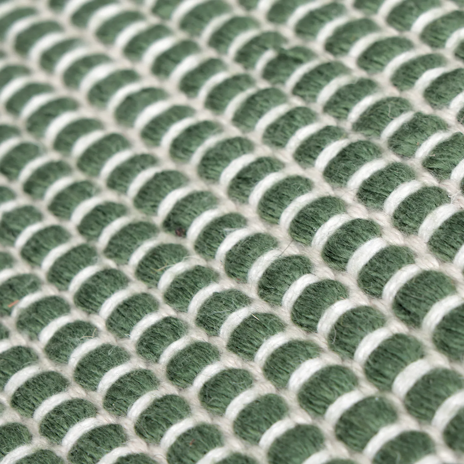 Vloerkleden voor binnen en buiten - Coastal Wool Look (groen/wit)