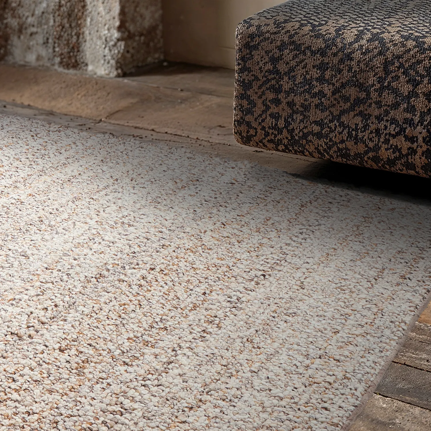 Vloerkleden voor binnen en buiten - Milford Wool Look (grijs/beige)