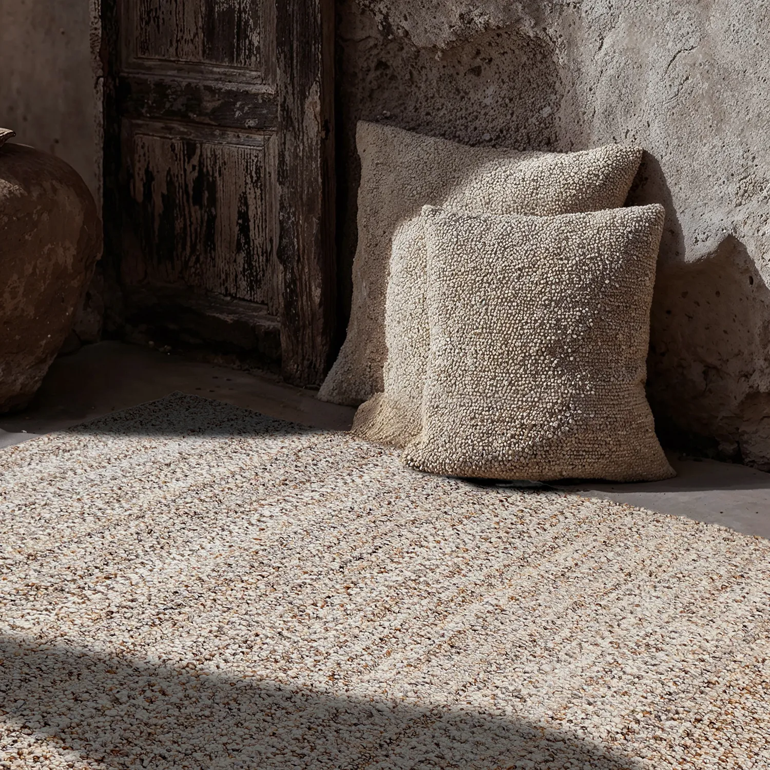 Vloerkleden voor binnen en buiten - Milford Wool Look (grijs/beige)