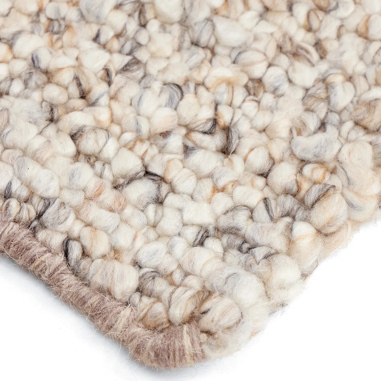 Vloerkleden voor binnen en buiten - Milford Wool Look (grijs/beige)