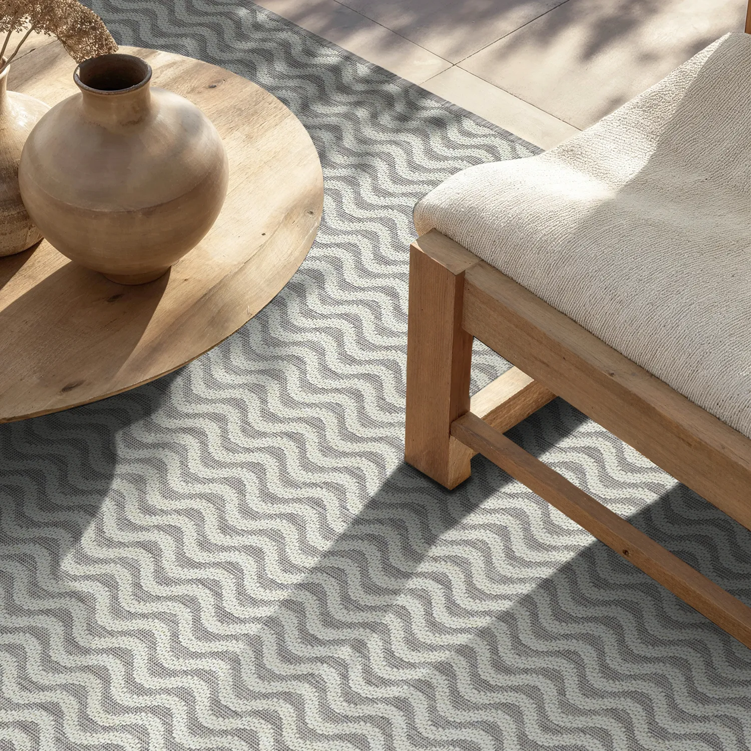 Vloerkleden voor binnen en buiten - Tracino (taupe)