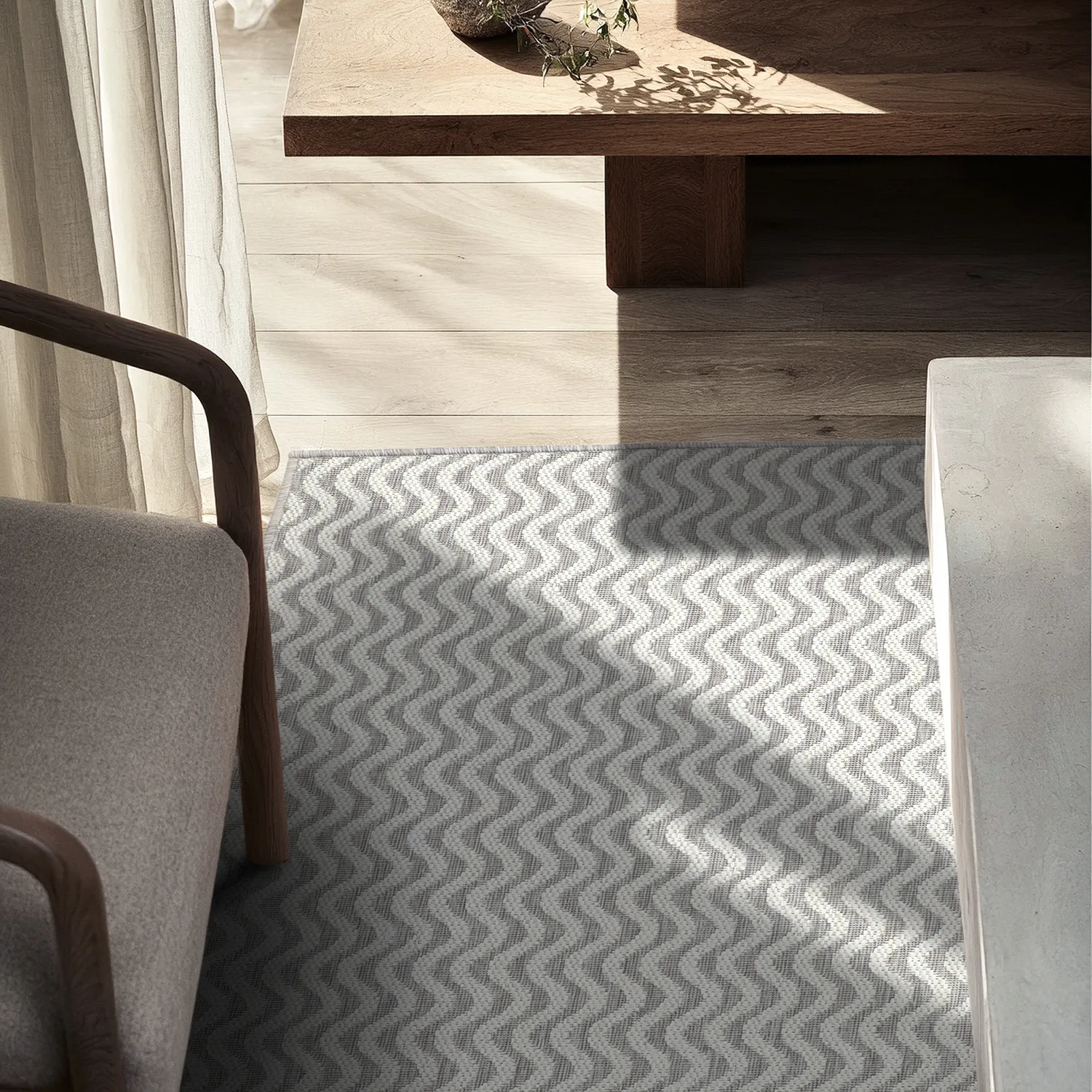 Vloerkleden voor binnen en buiten - Tracino (taupe)