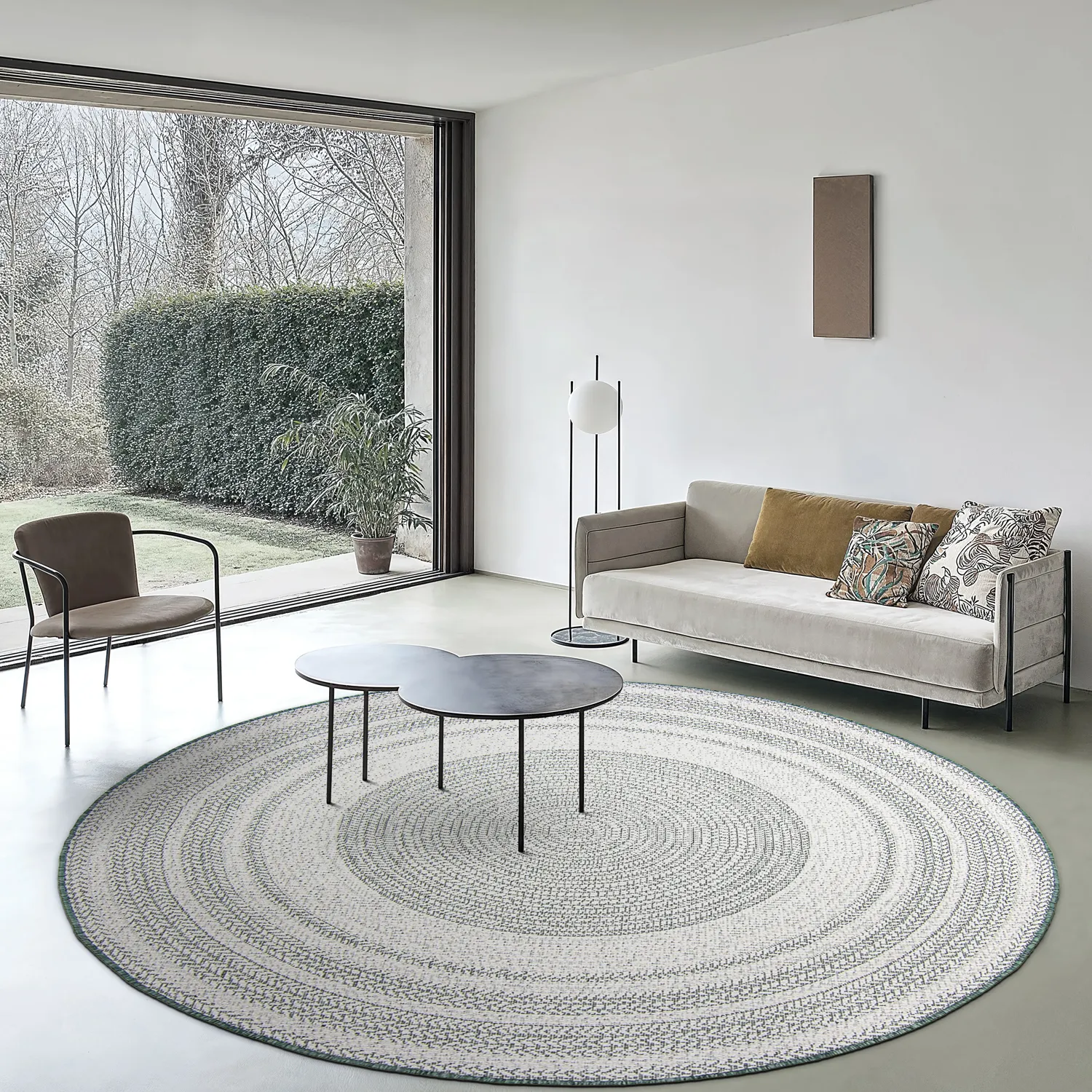 Ronde vloerkleden - Indoor/Outdoor Angus (groen)
