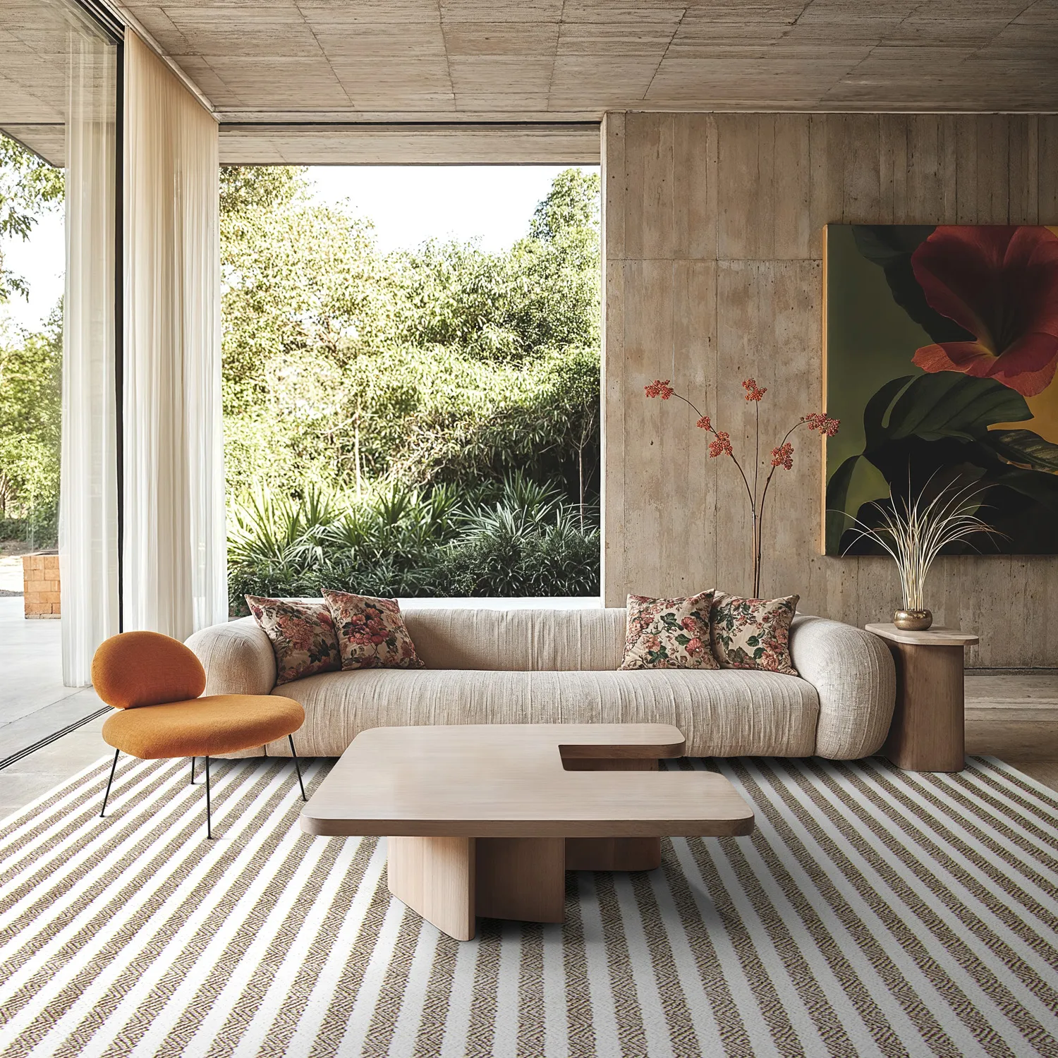 Shaggy Indoor-Outdoor - Baldwin (cream/beige)