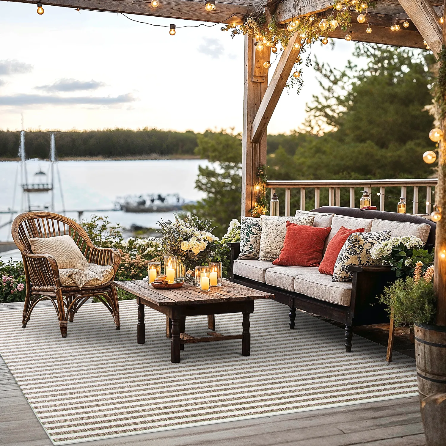 Shaggy Indoor-Outdoor - Baldwin (cream/beige)