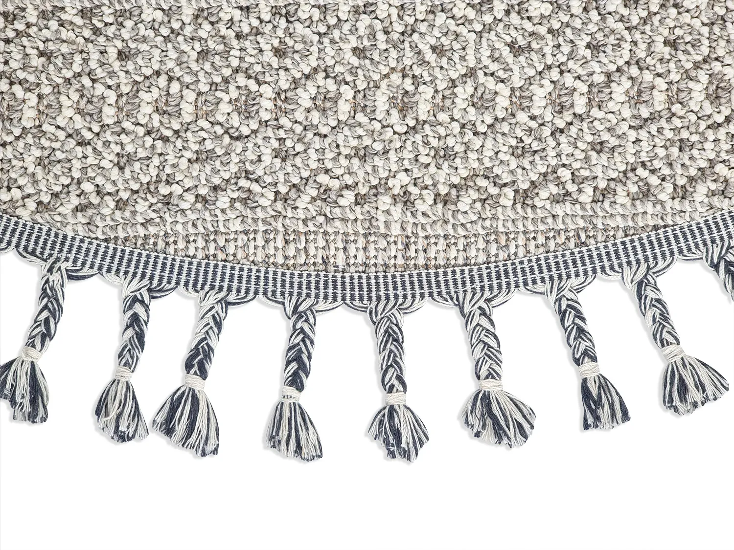 Ronde vloerkleden - Indoor/Outdoor Athena (grijs)