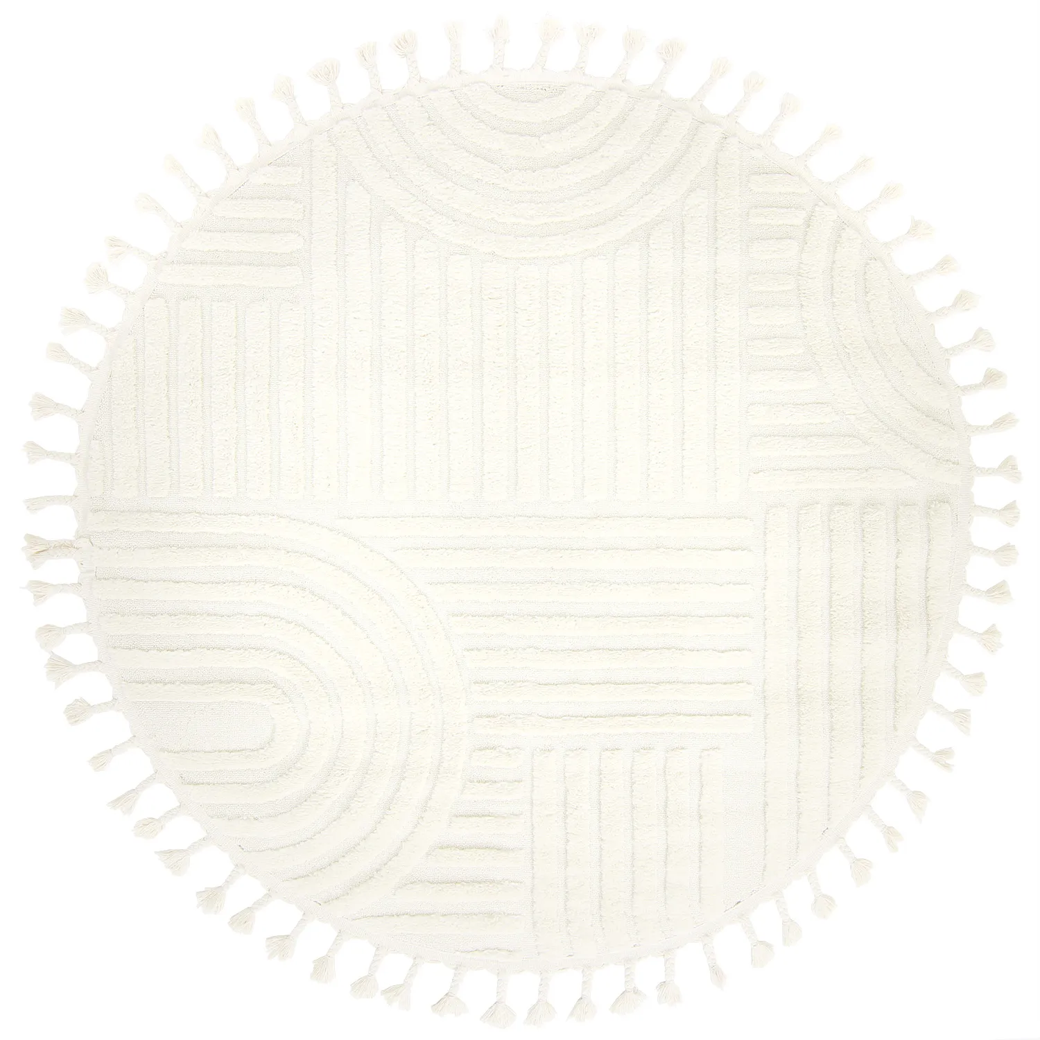 Ronde vloerkleden - Campbell (offwhite)