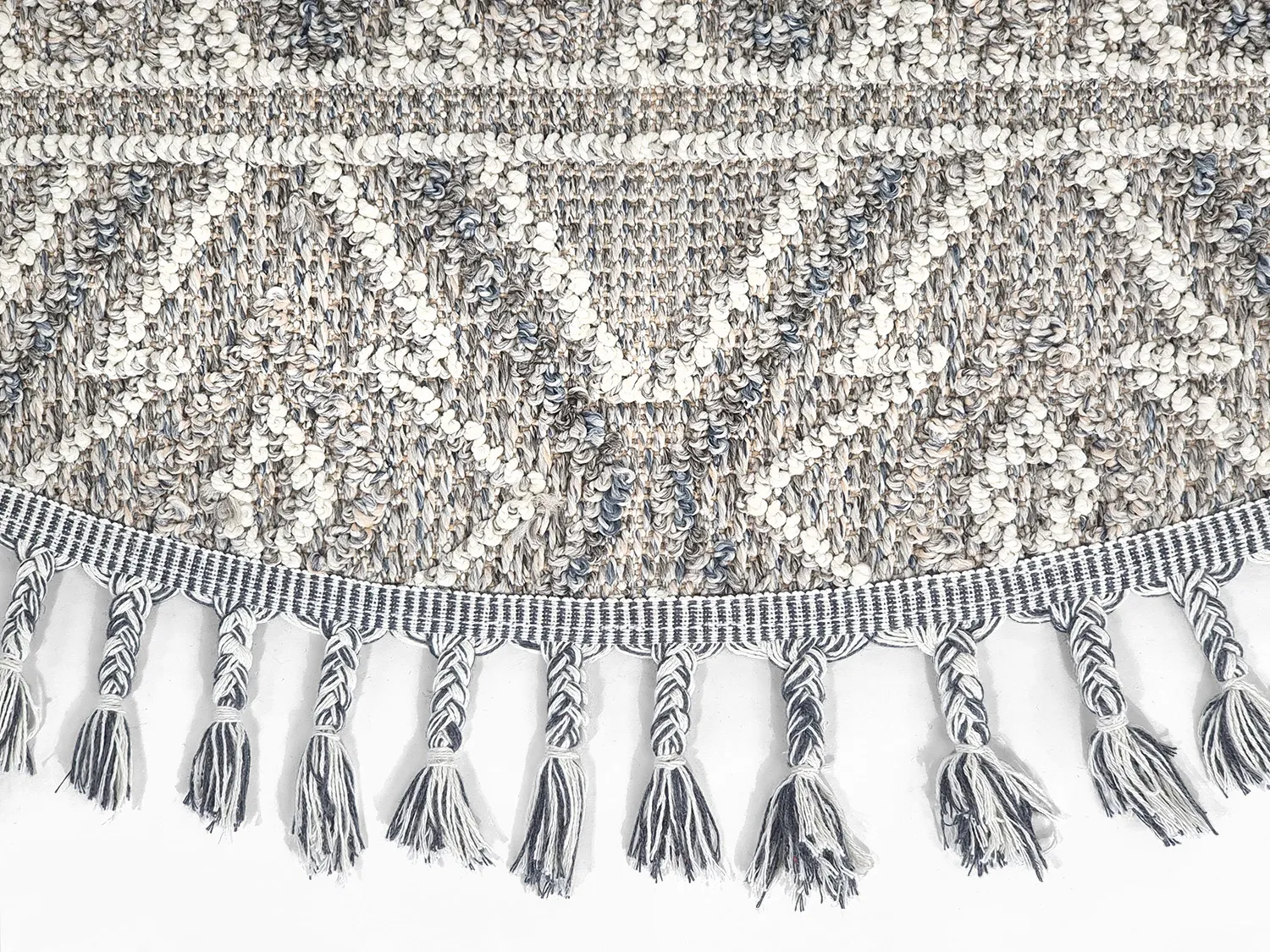 Ronde vloerkleden - Indoor/Outdoor Holland (grijs)