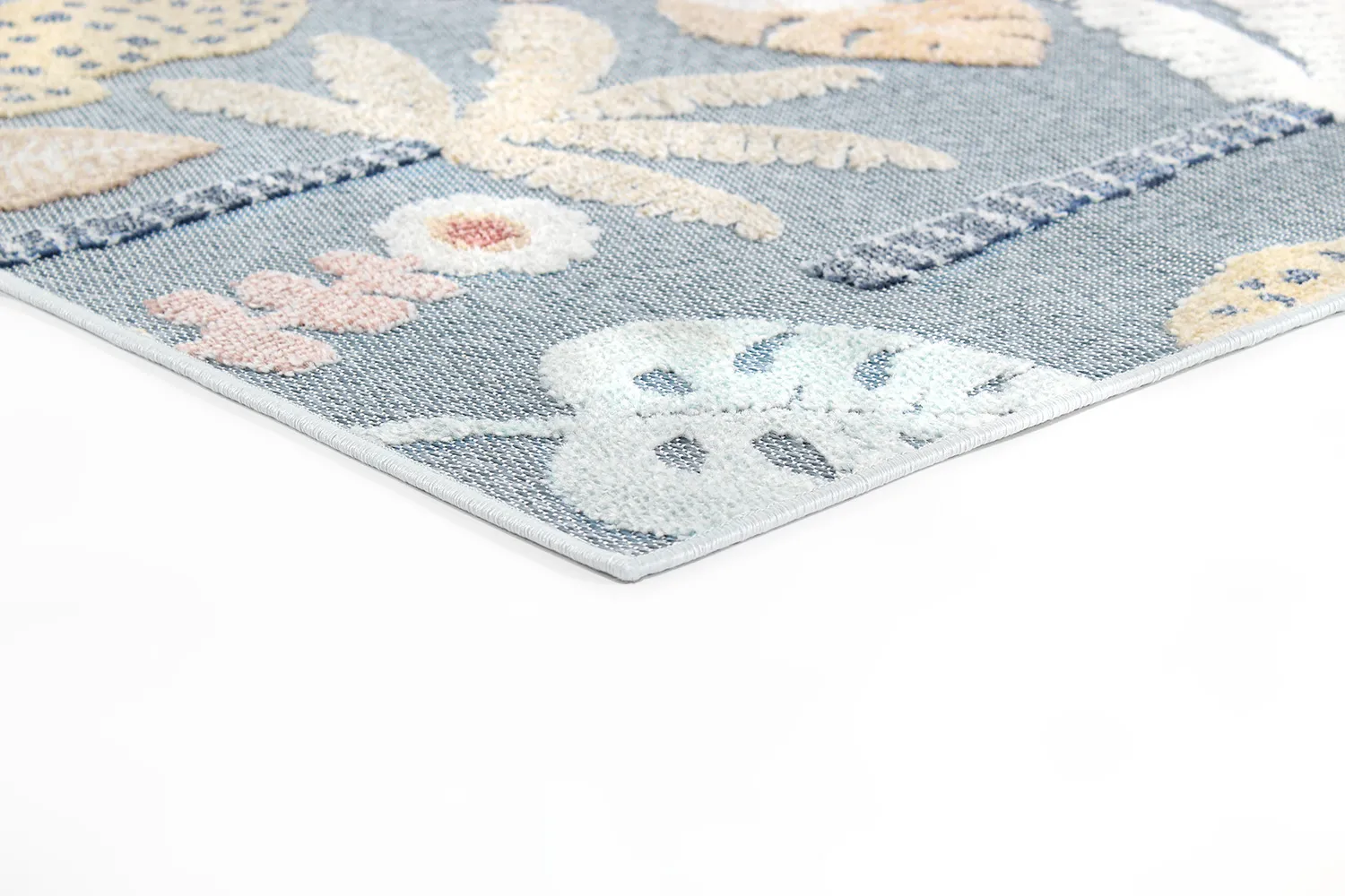 Vloerkleden voor binnen en buiten - Rhodes (blauw/multi)