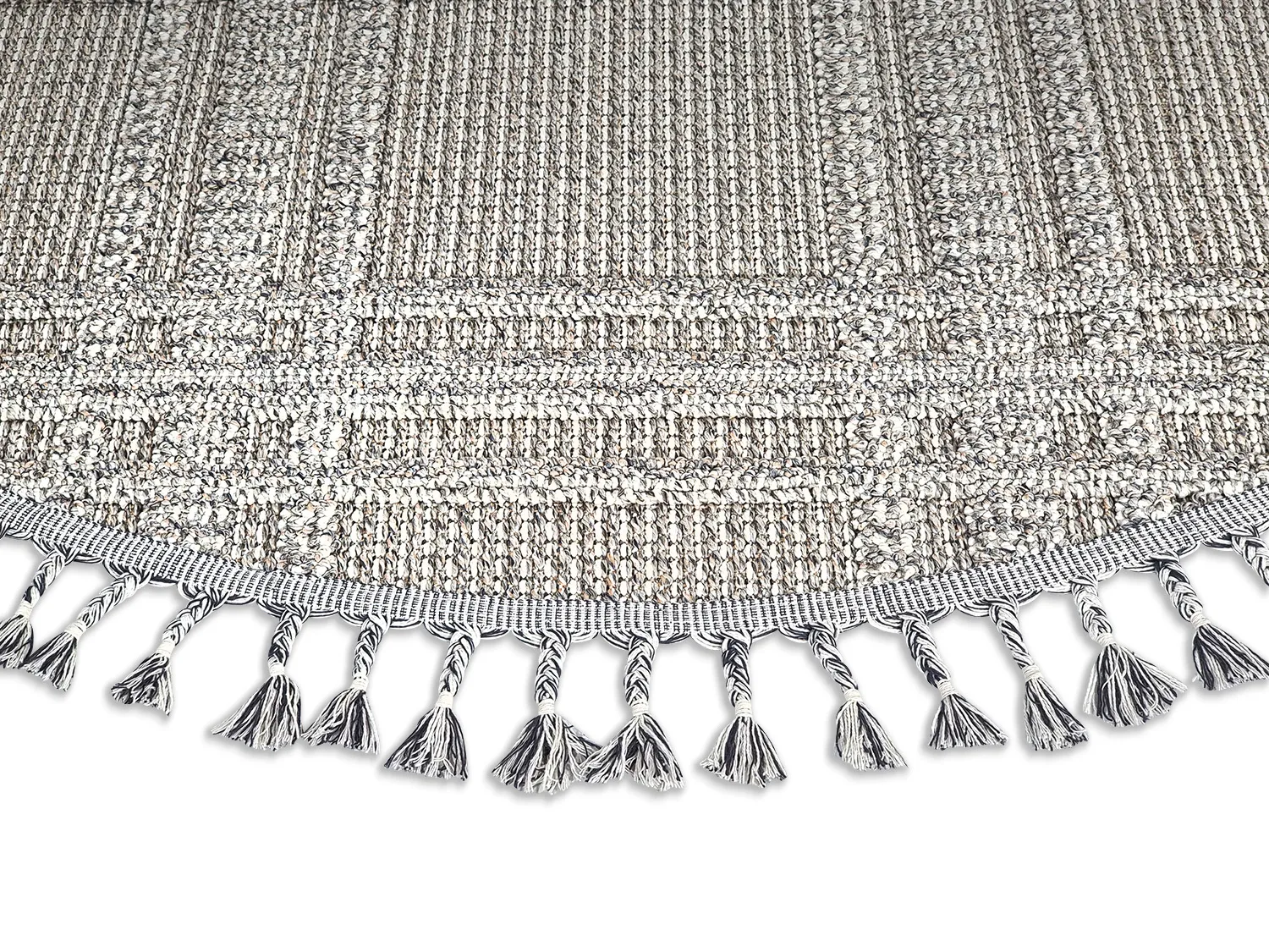 Ronde vloerkleden - Indoor/Outdoor Victoria (grijs)