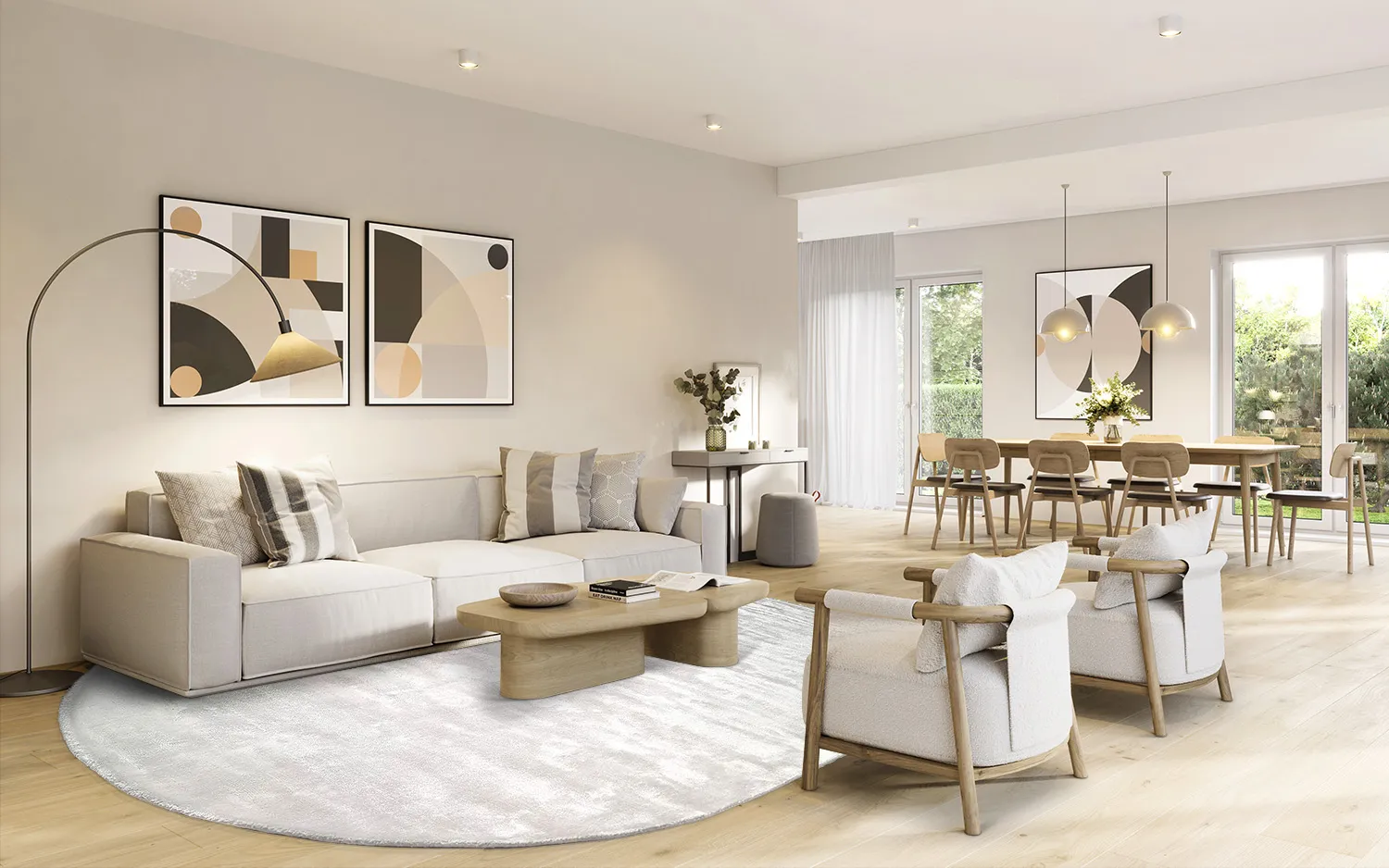 Ovaal viscose-vloerkleed - Jodhpur Special Luxury Edition (offwhite)