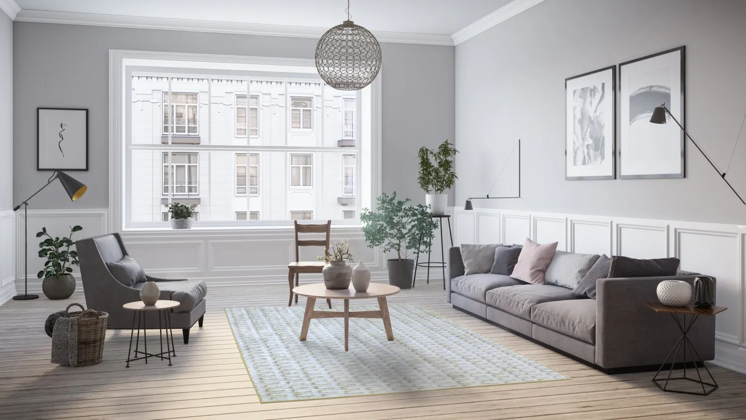 Wilton - Sevgi (grijs/wit)