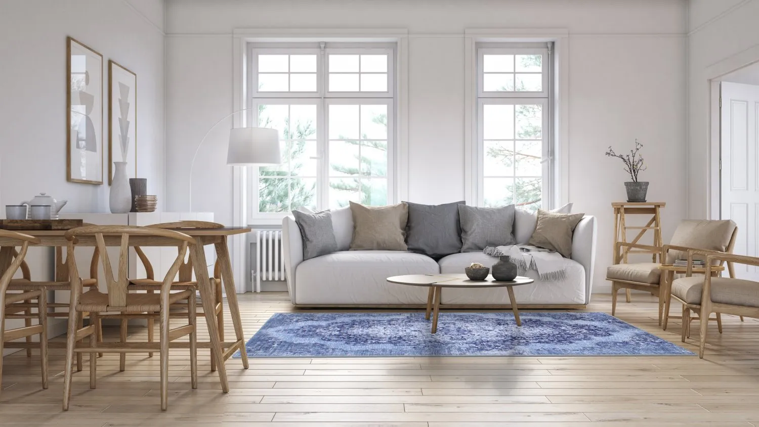 Wilton - Badem (blauw)