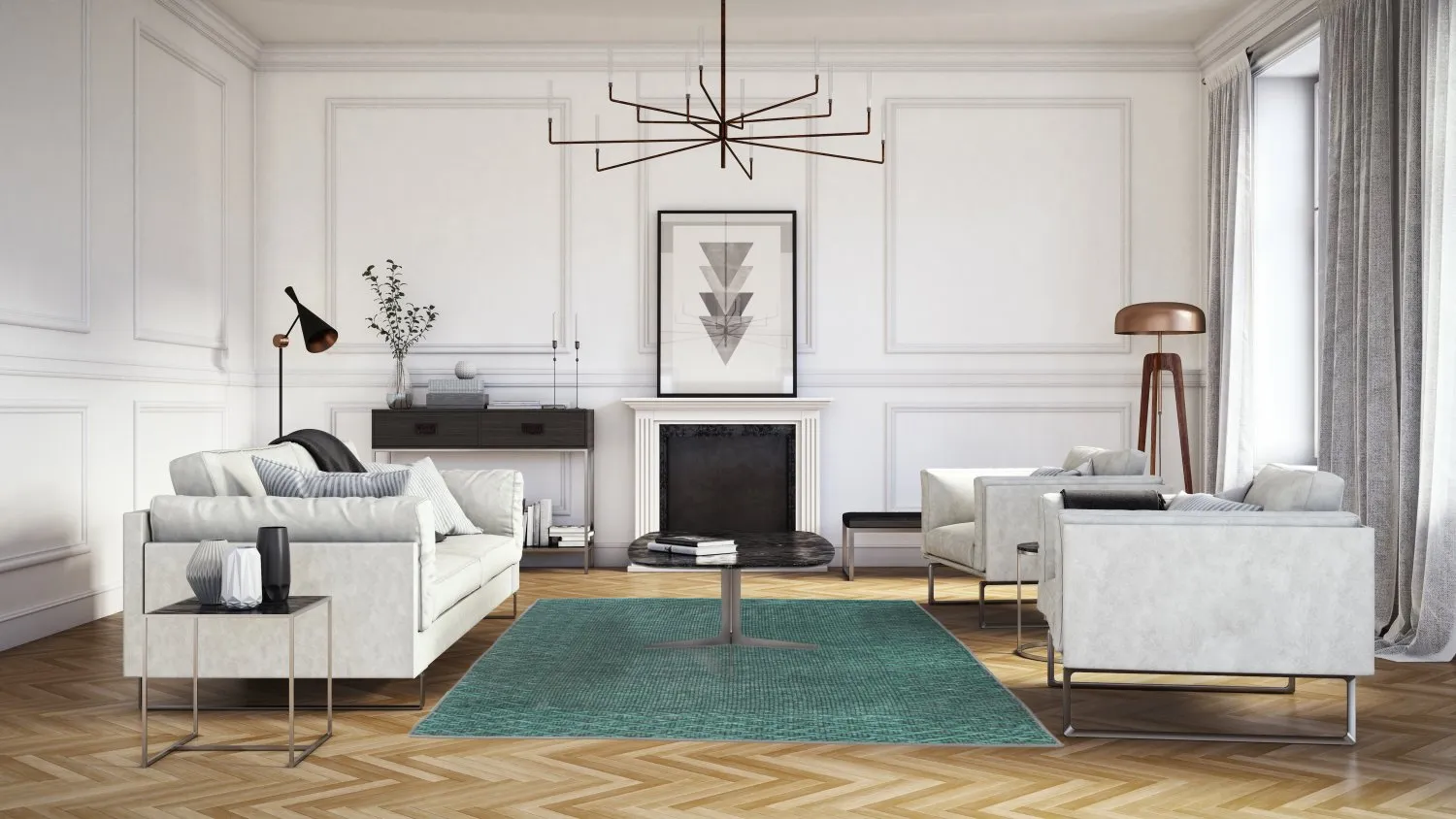 Wilton - Favone (blauw/groen)