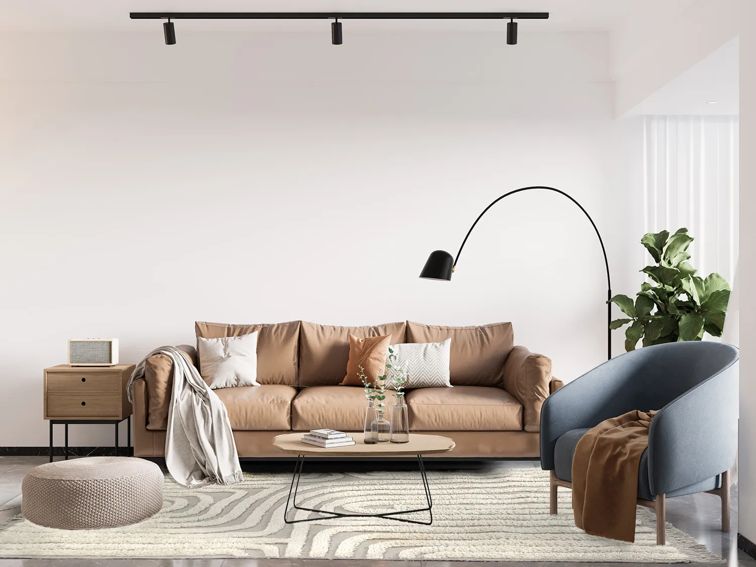 Wollen-vloerkleed - Elba (beige)