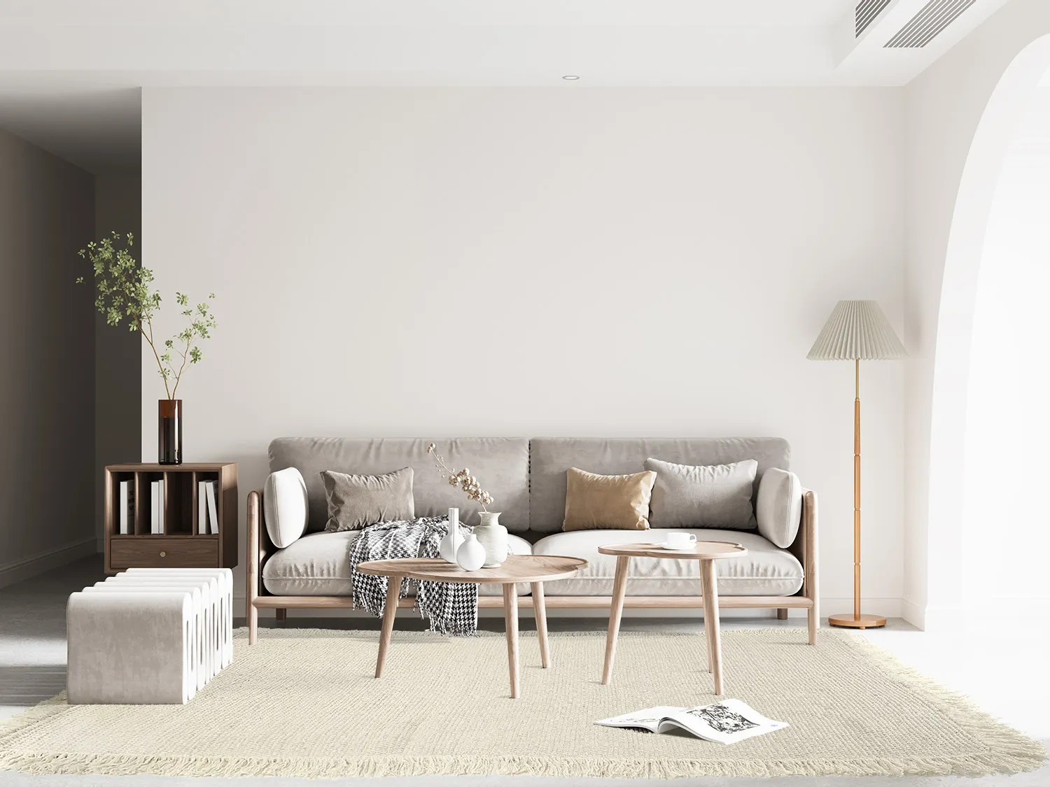 Wollen-vloerkleed - Pike (cream)