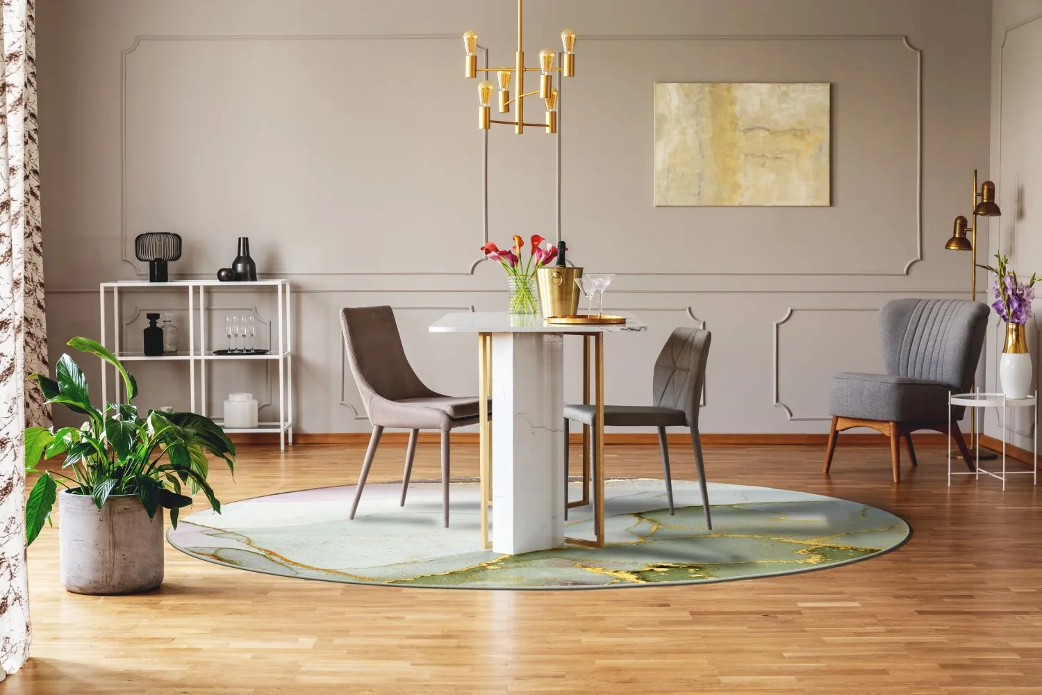 Rond vloerkleed - Livata (multi)