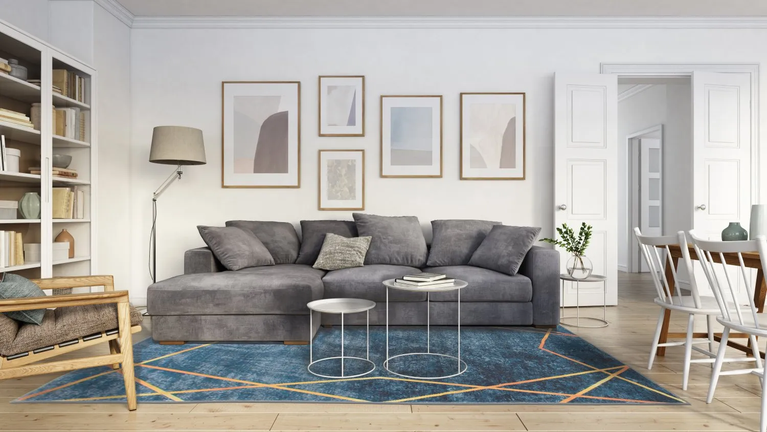 Wilton - Zaros (blauw/goud)