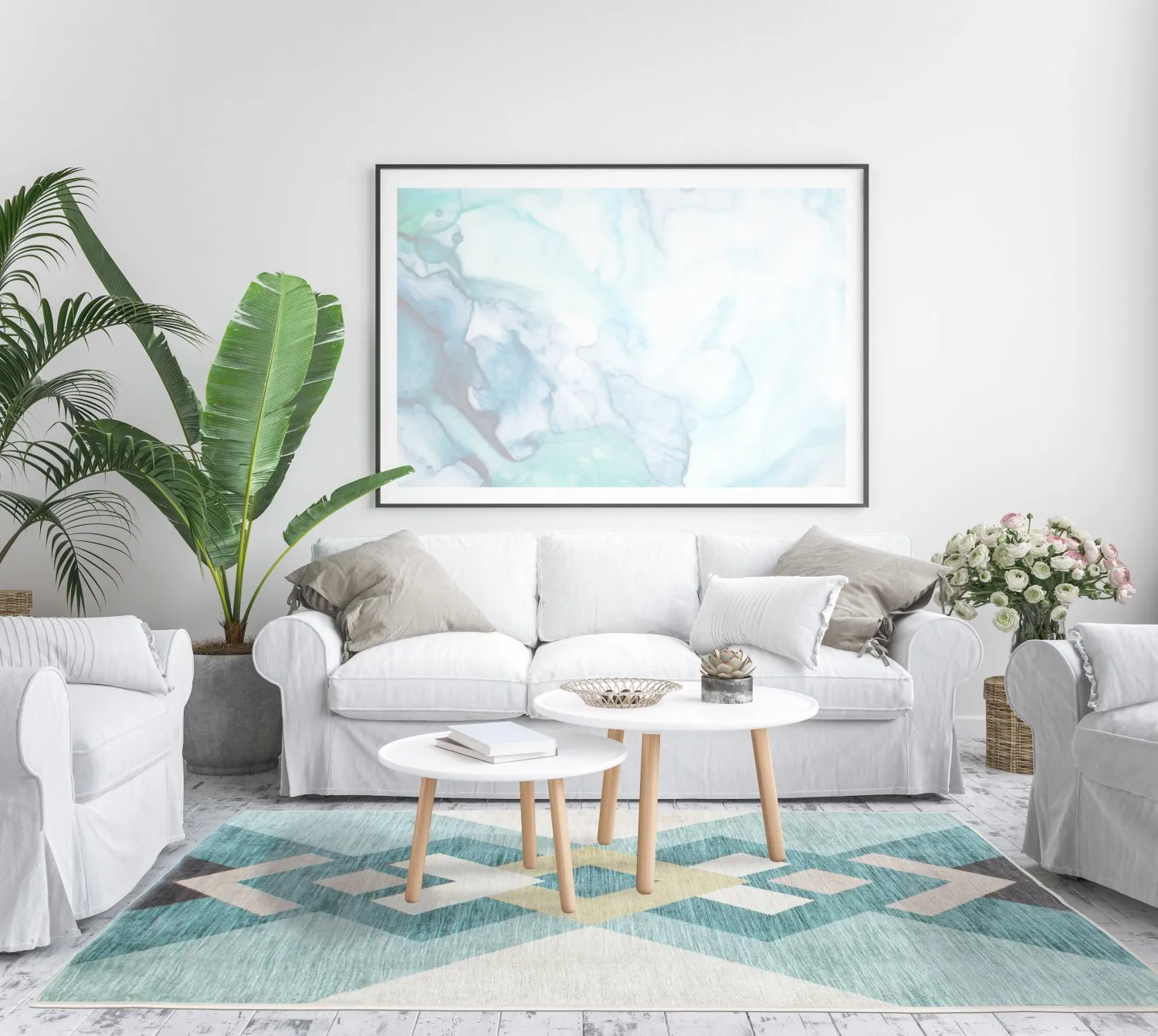 Wilton - Temara (blauw/multi)