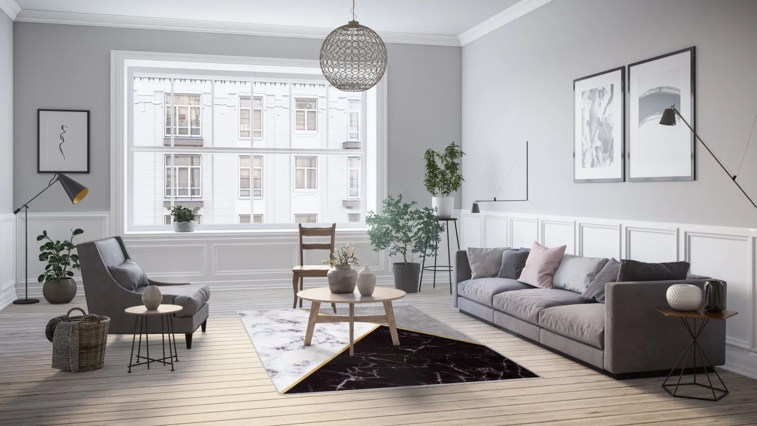 Wilton - Savino (zwart/wit/grijs)