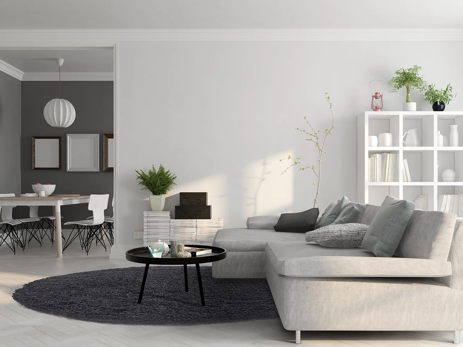 Ronde vloerkleden - Antuco (donker grijs)