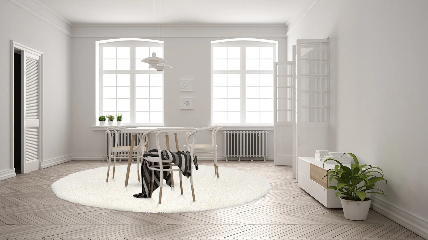 Ronde vloerkleden - Antuco (wit)