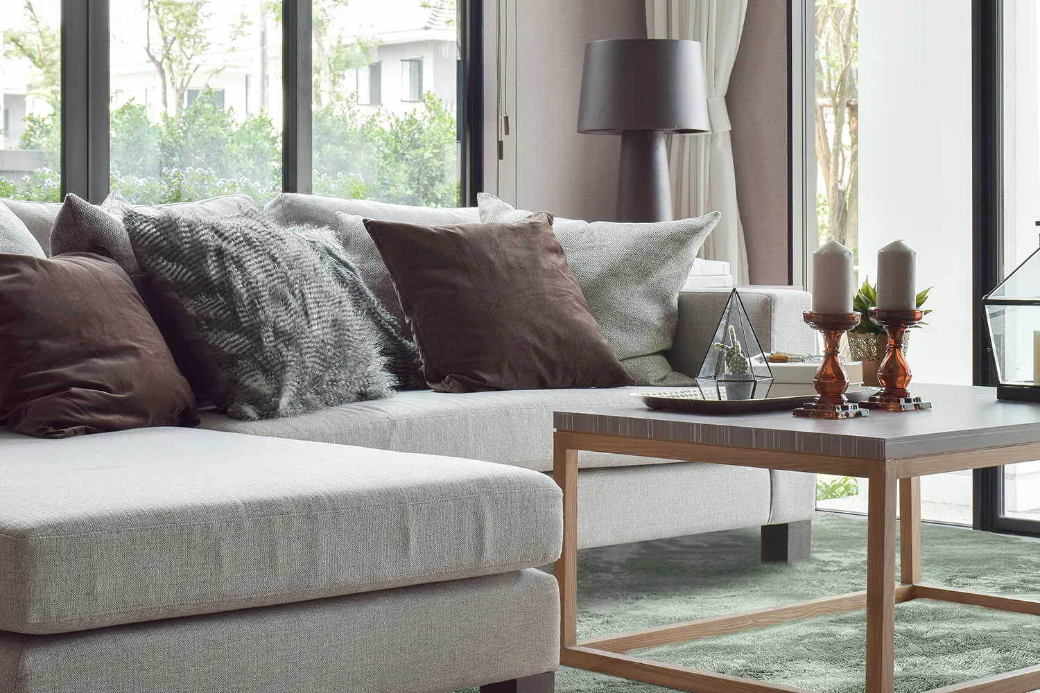 Ronde vloerkleden - Aranga Super Soft Fur (groen)