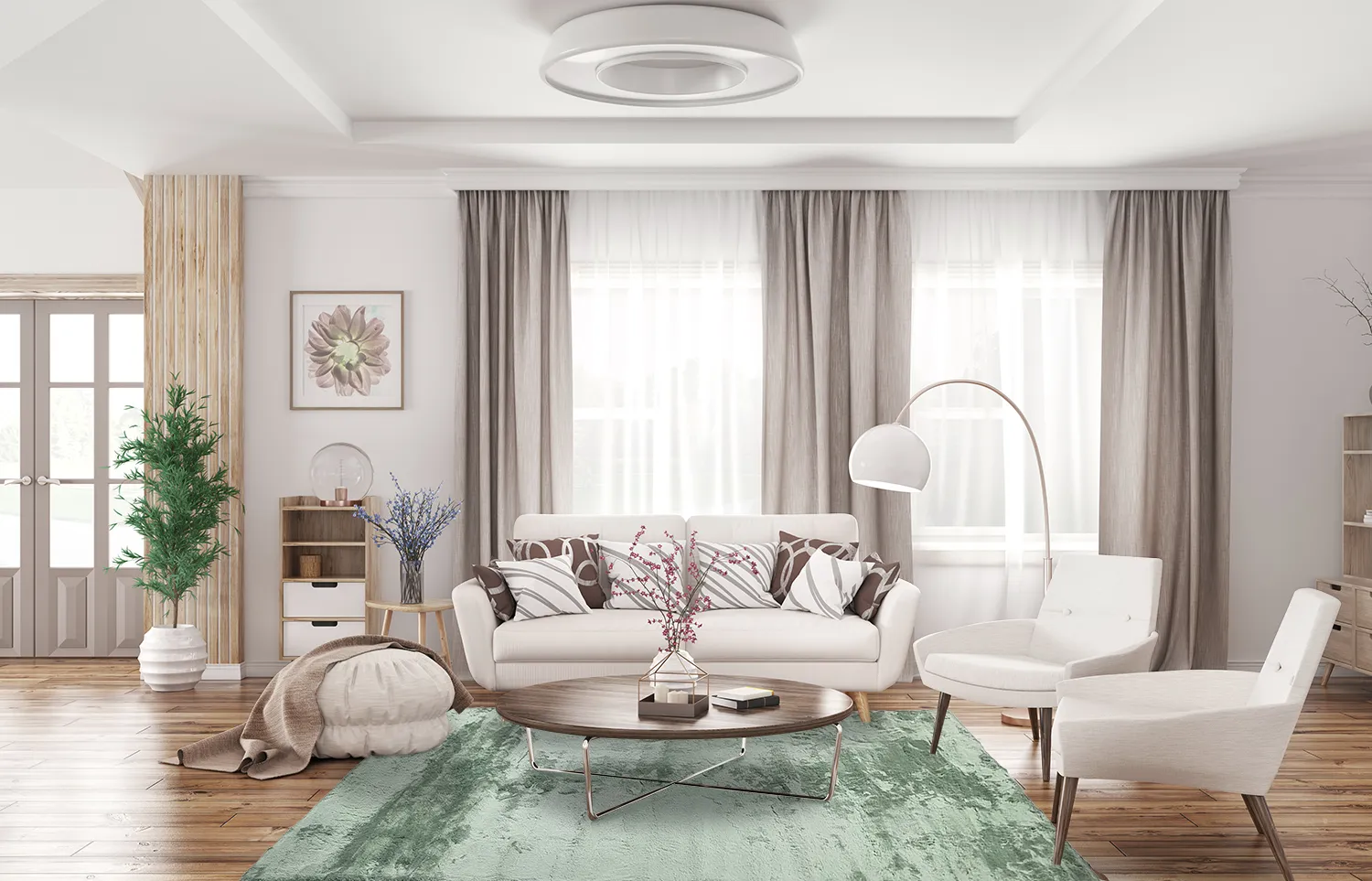 Hoogpolig vloerkleed - Aranga Super Soft Fur (groen)