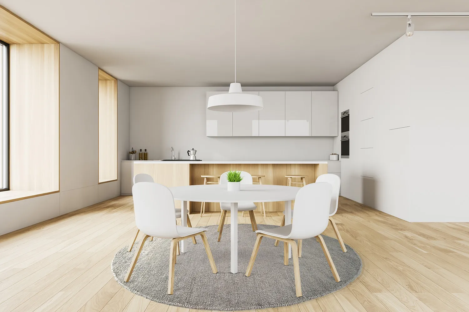 Ronde vloerkleden - Bibury (lichtgrijs)