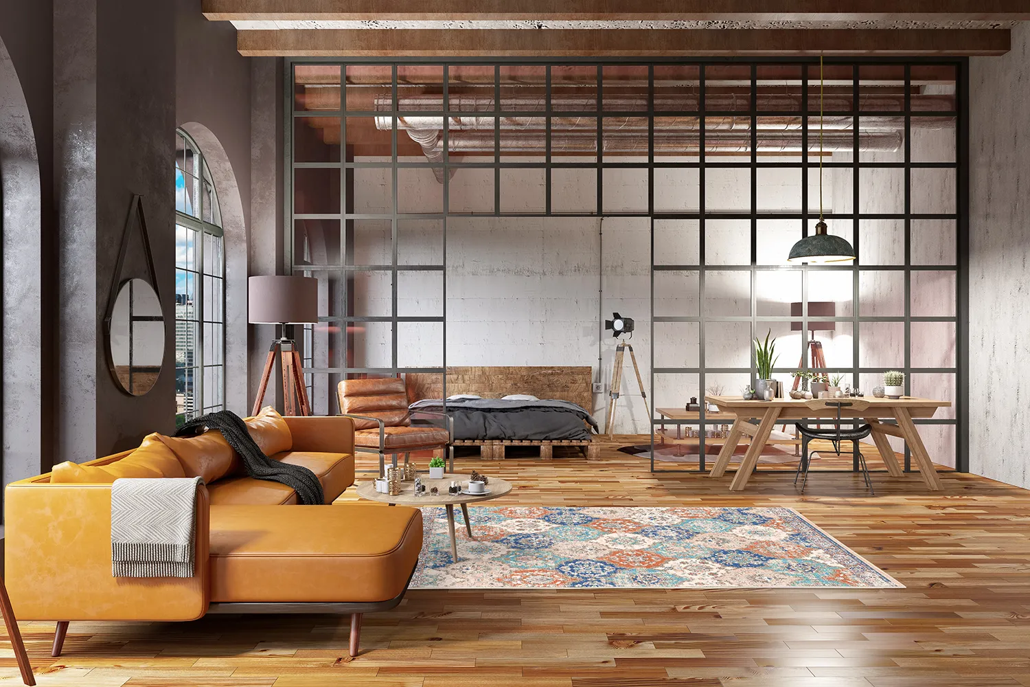 Wilton - Bohemia (roze/blauw)