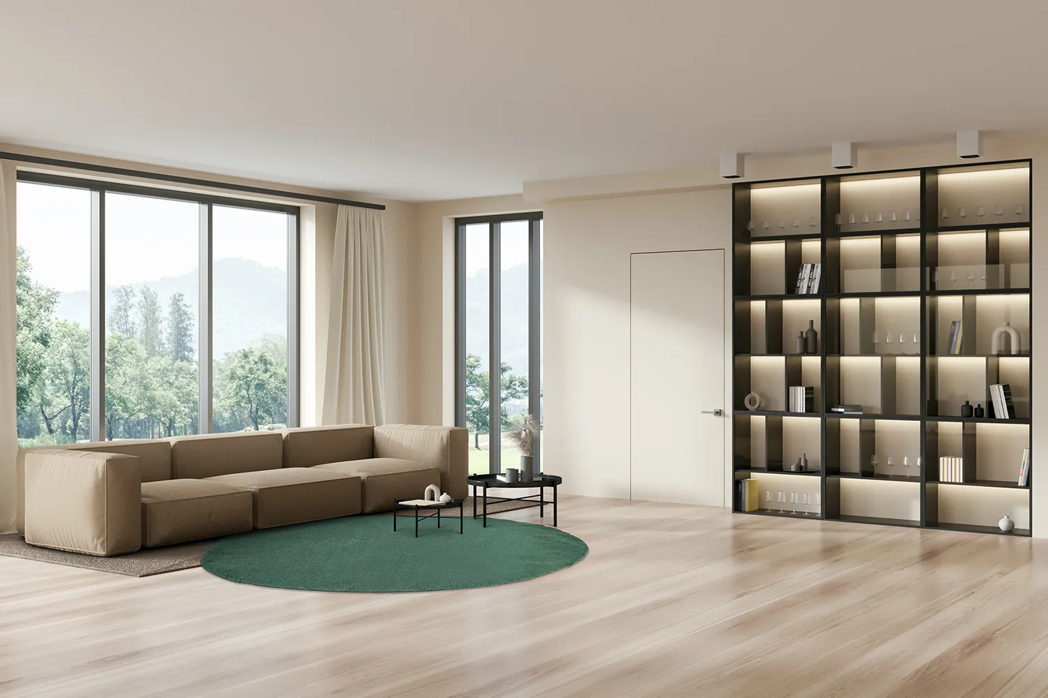 Vloerkleed Katoen - Billie (groen)