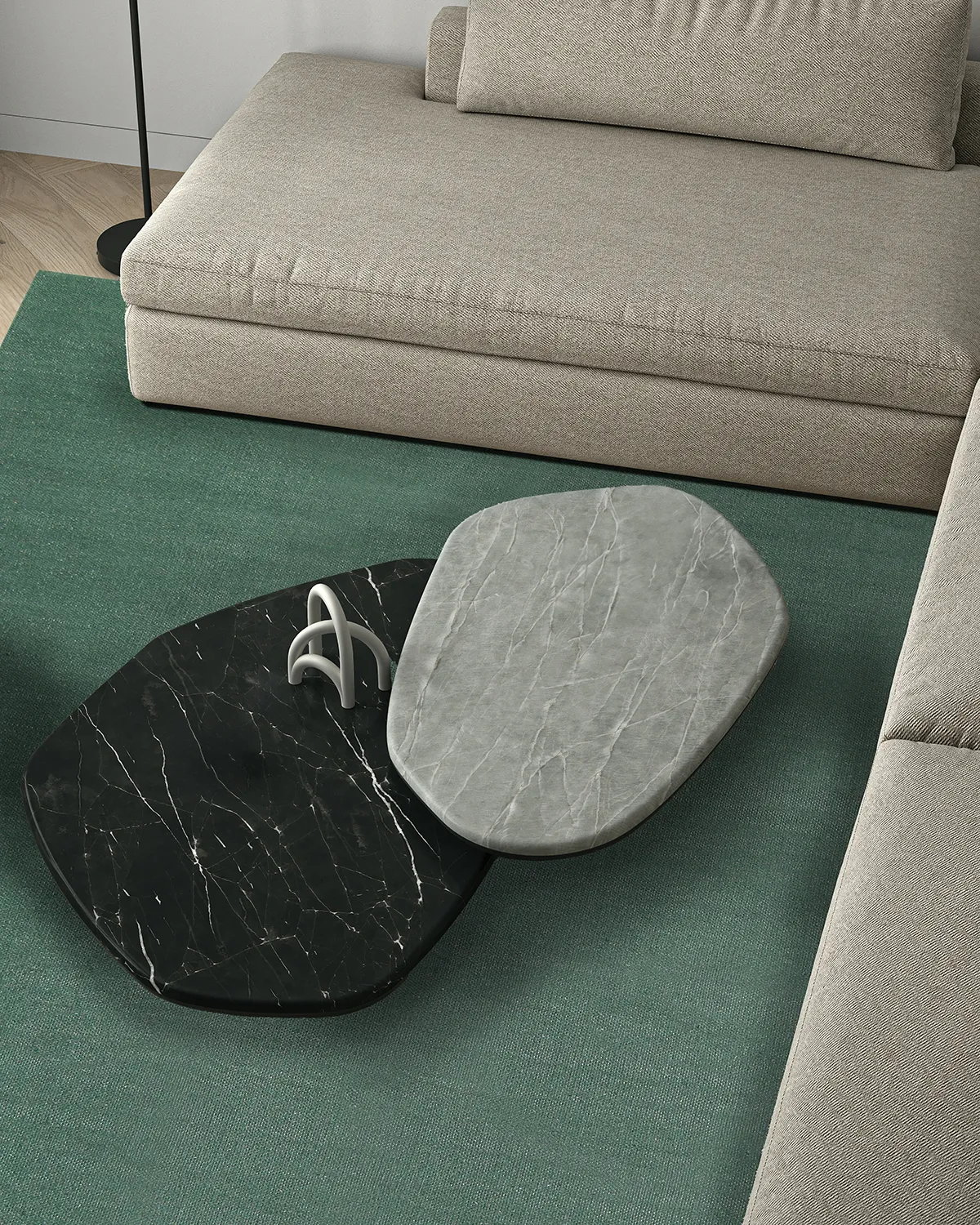 Vloerkleed Katoen - Billie (groen)