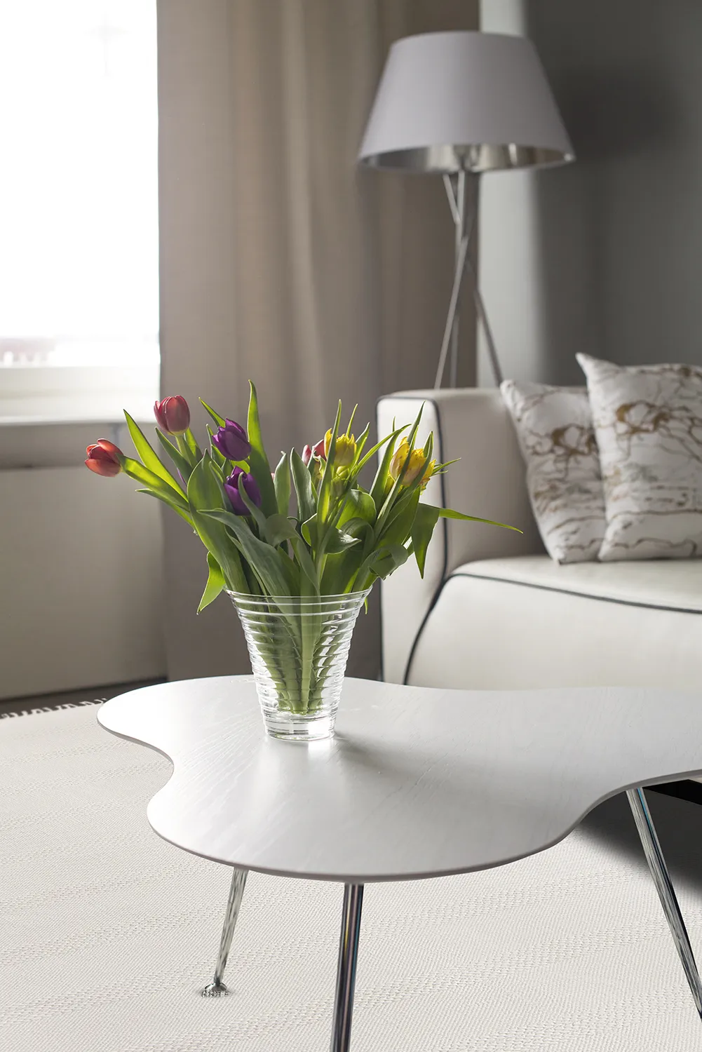 Vloerkleed Katoen - Lilje (wit)