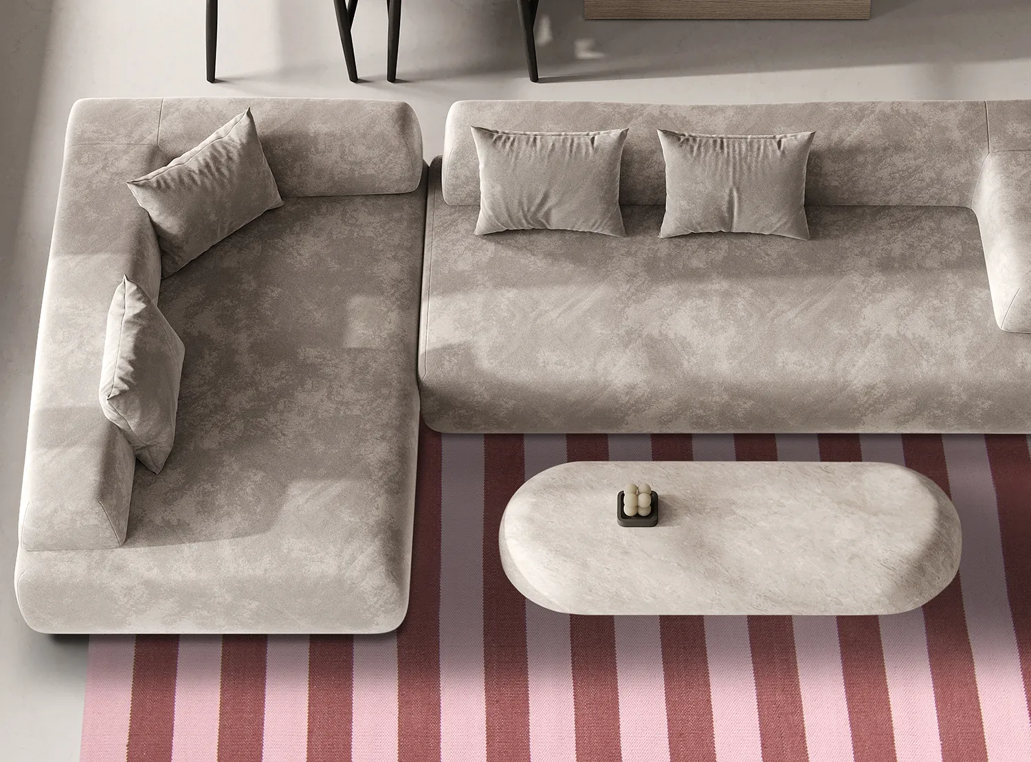 Vloerkleed Katoen - Nilo (roze)