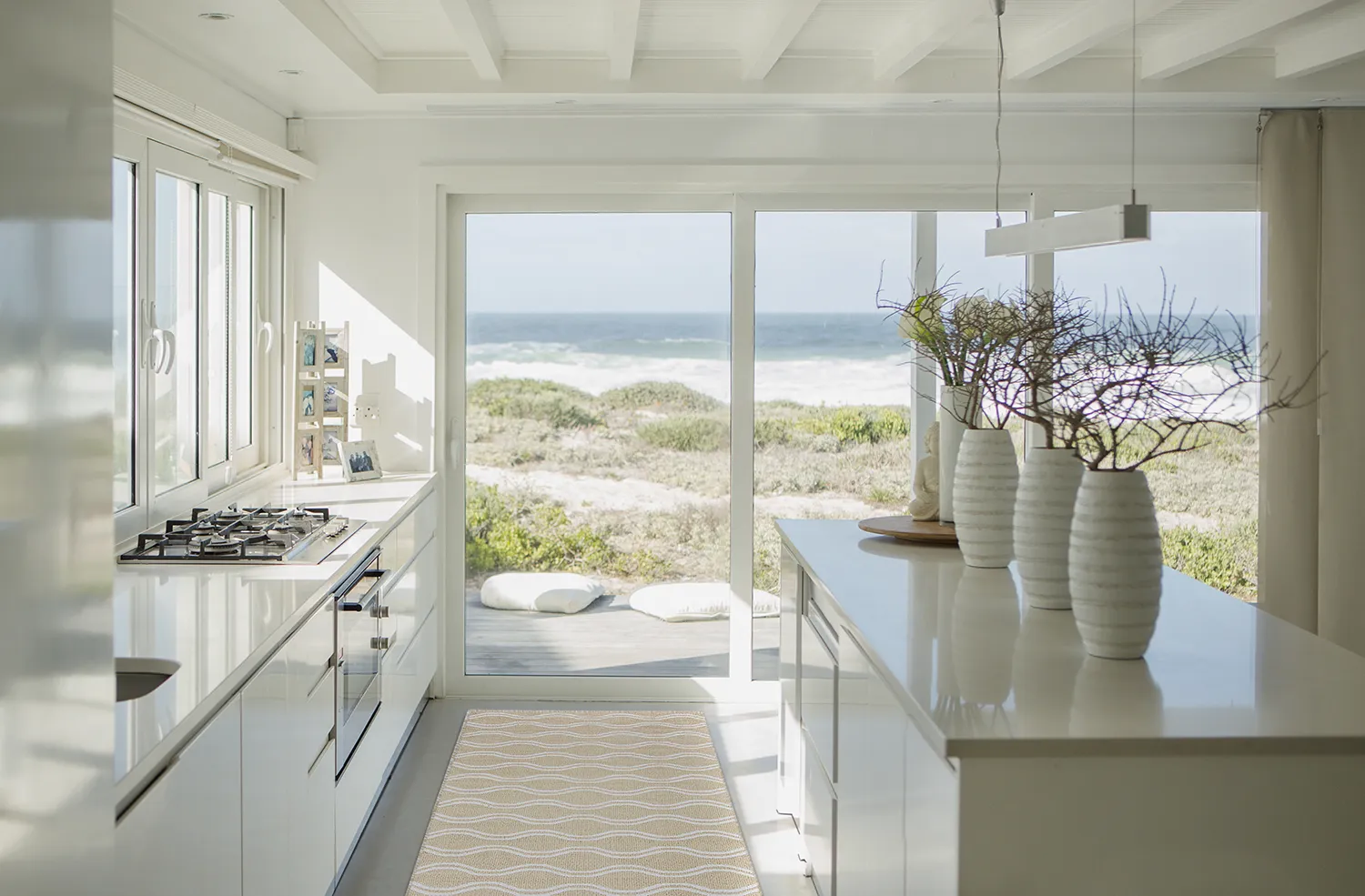 Plastic-kleden - Camden (beige/wit)