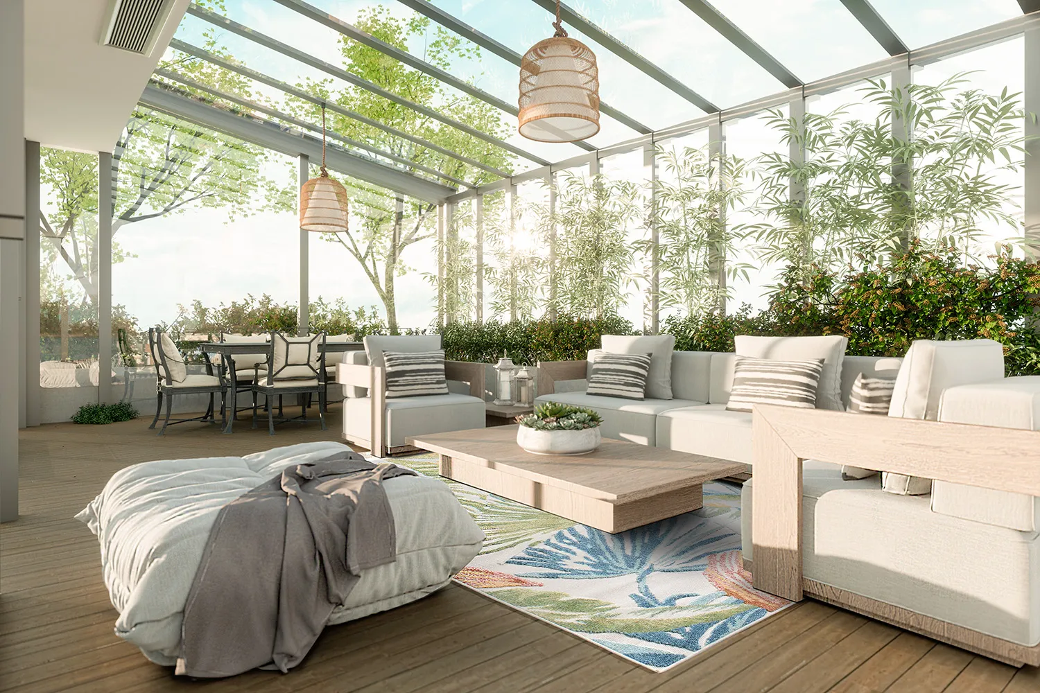 Vloerkleden voor binnen en buiten - Havana (cream/multi)