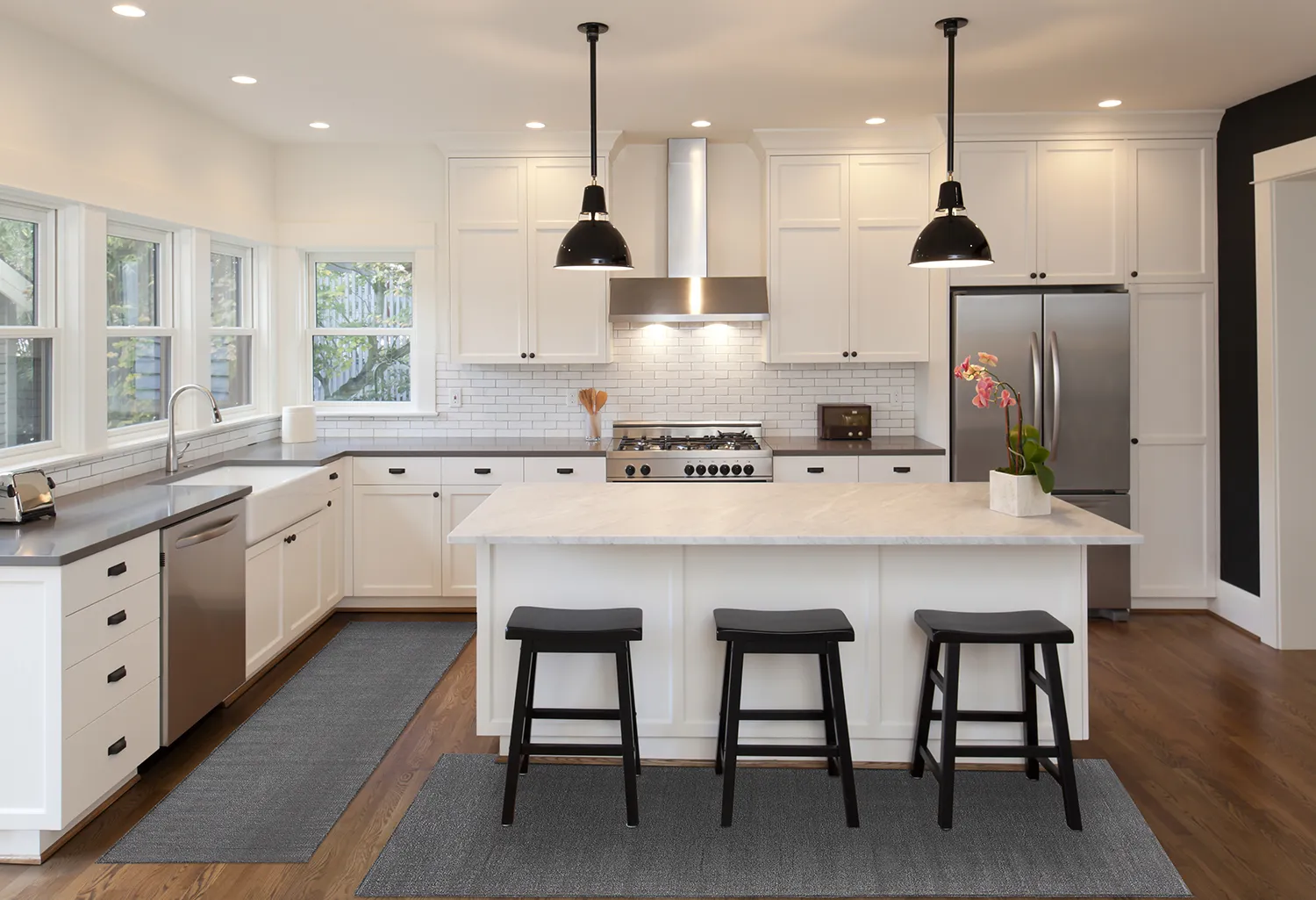 Plastic-kleden - Chelsea (zwart)