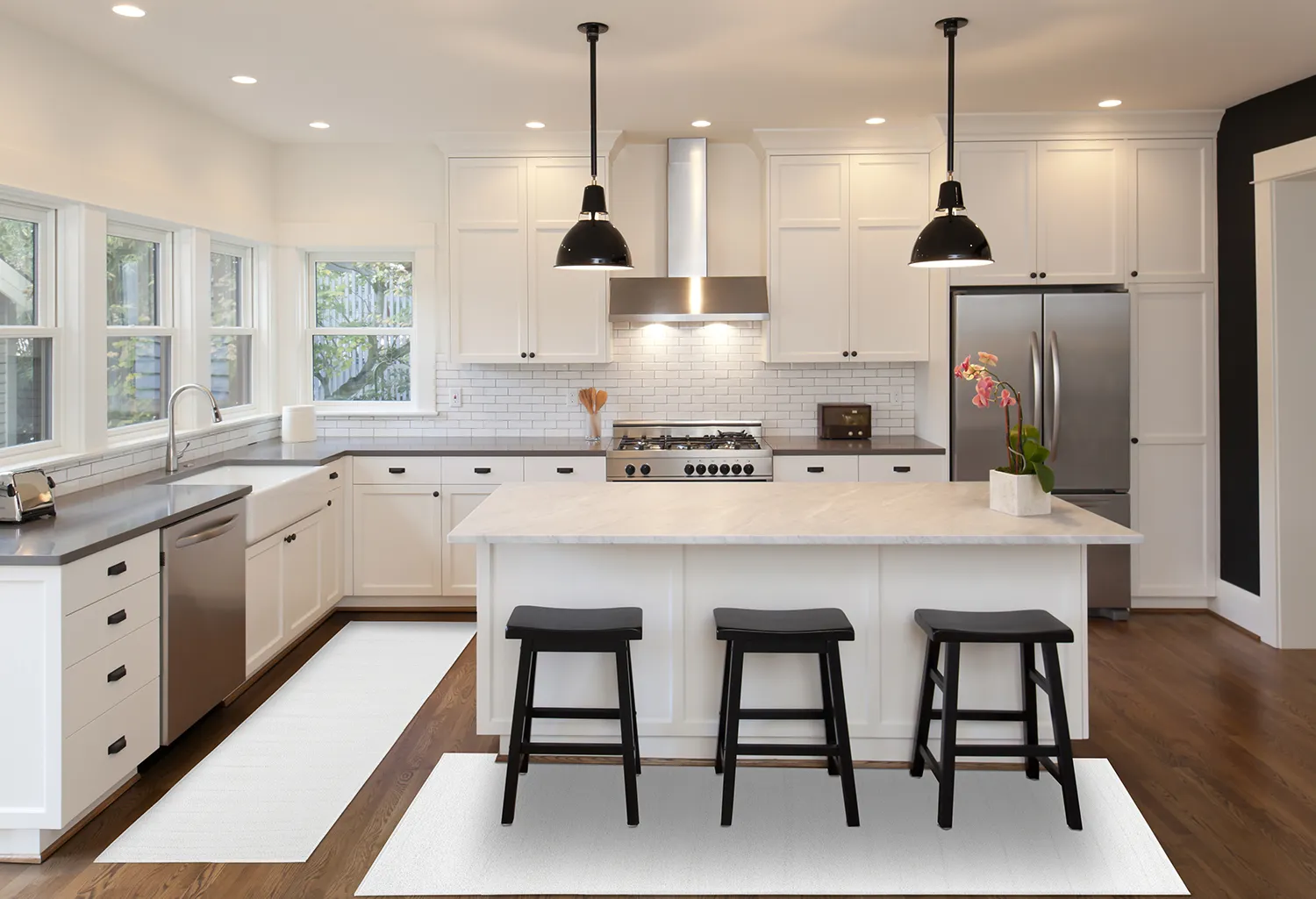 Plastic-kleden - Chelsea (wit)