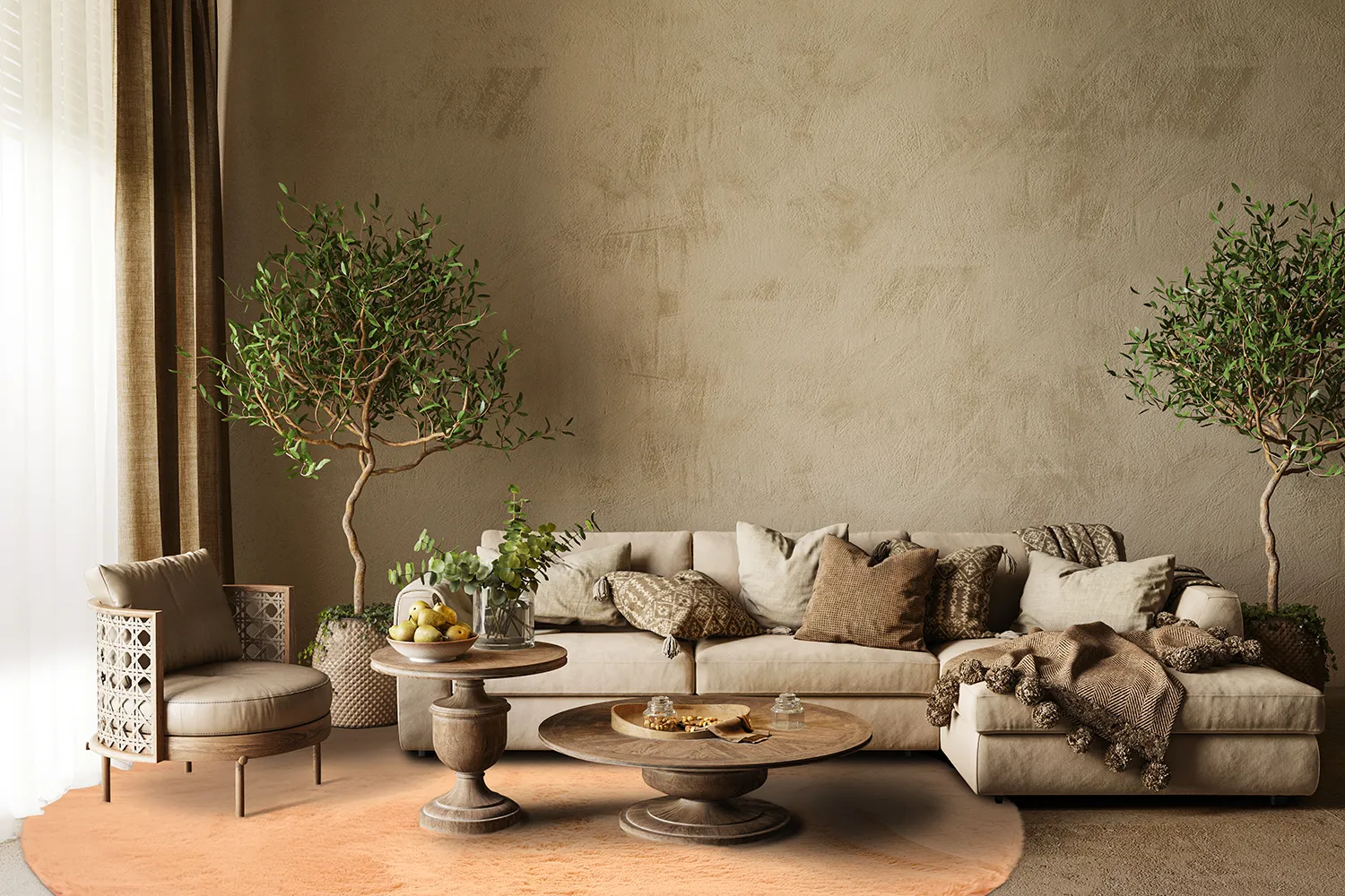 Ronde vloerkleden - Cloud Super Soft (terracotta)