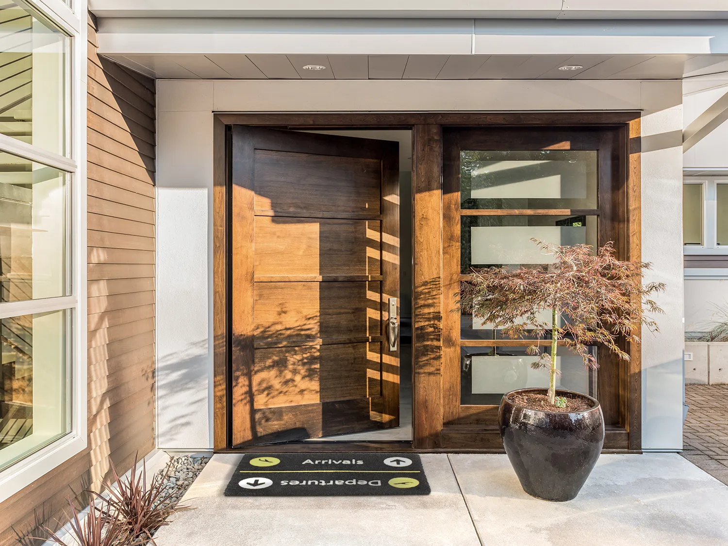 Deurmat - Airport (zwart)