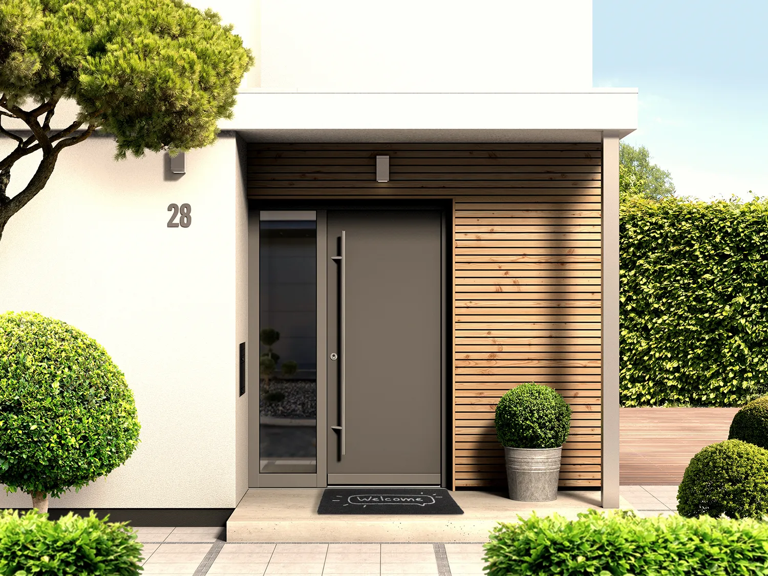 Deurmat - Blake (zilver)