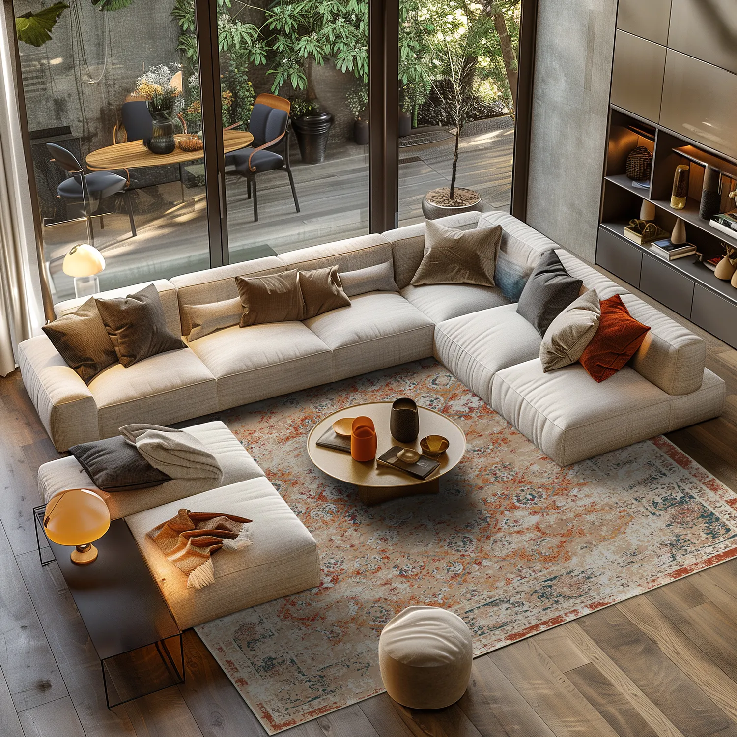 Wilton - Douz (rood/multi)