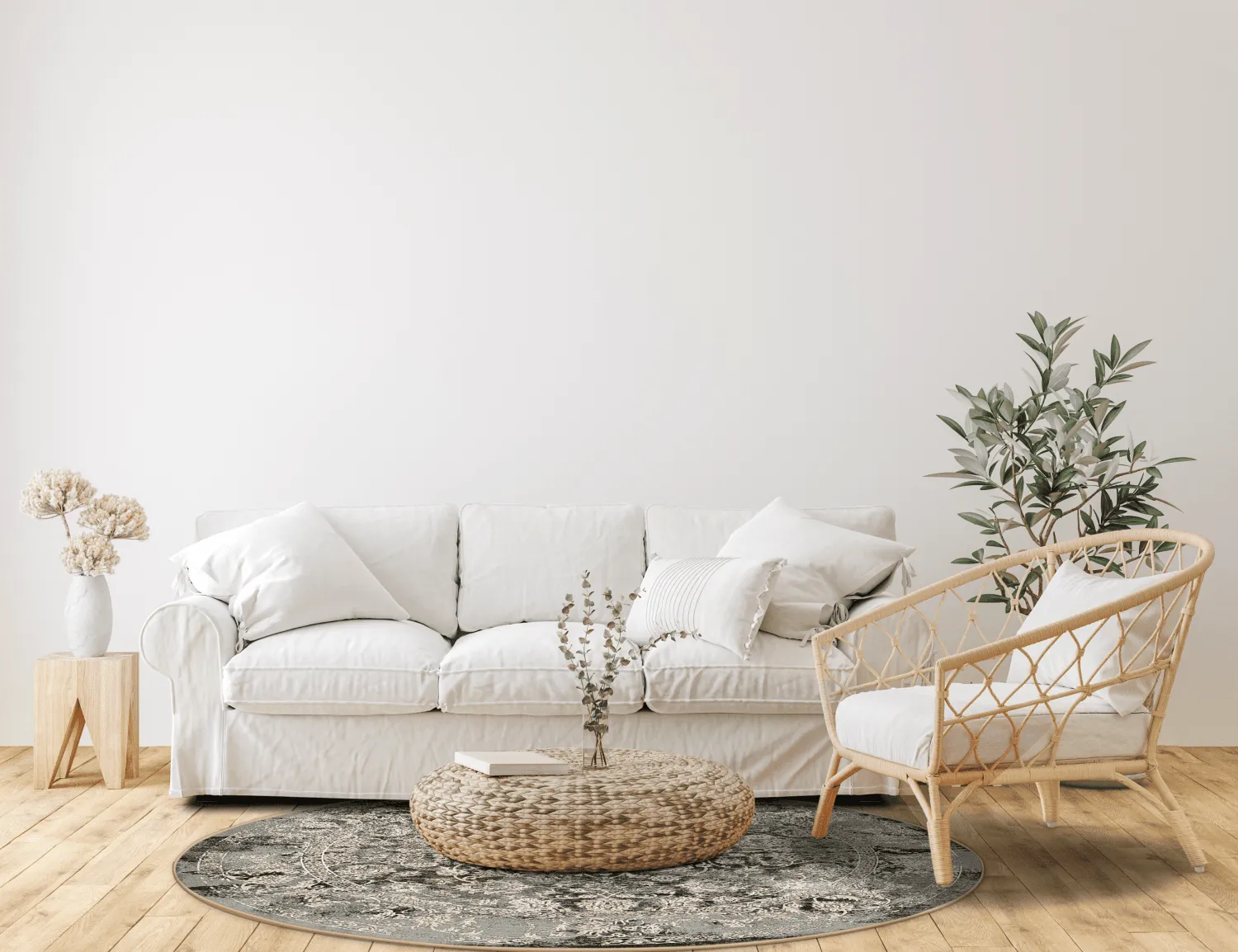 Rond vloerkleed - Amaya (bruin)