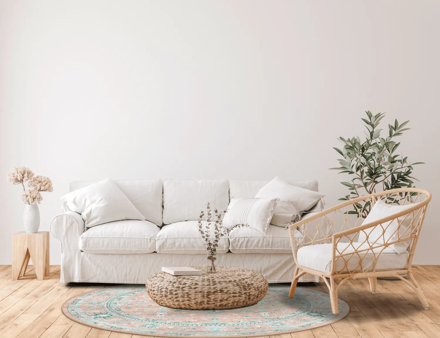 Rond vloerkleed - Livley (roze)