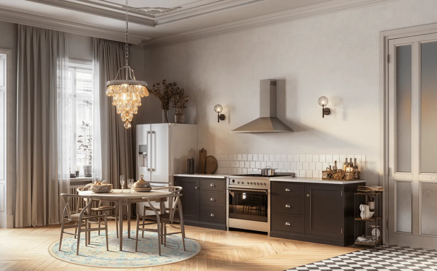 Rond vloerkleed - Livley (geel)